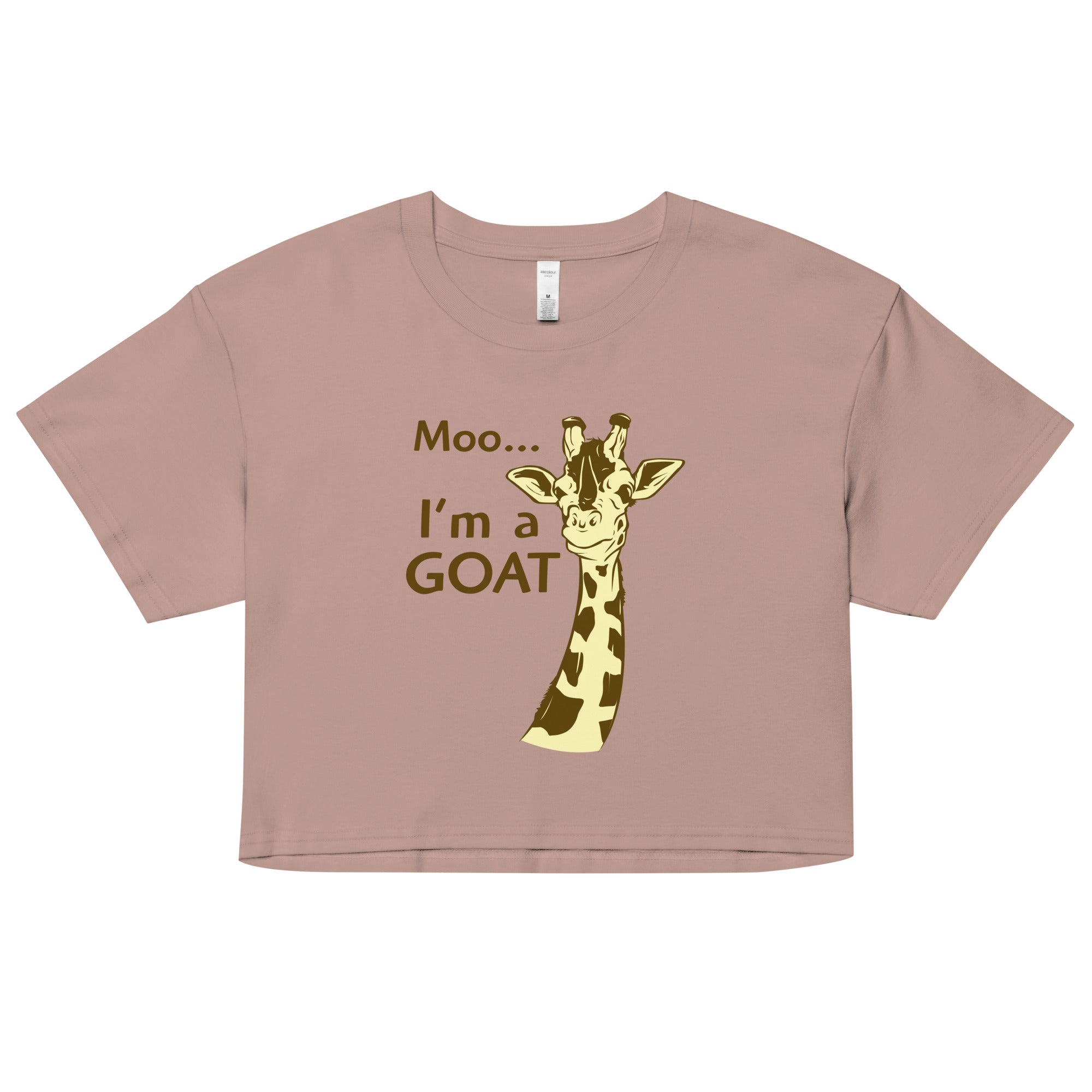 Moo, I'm A Goat Women's Crop Tee