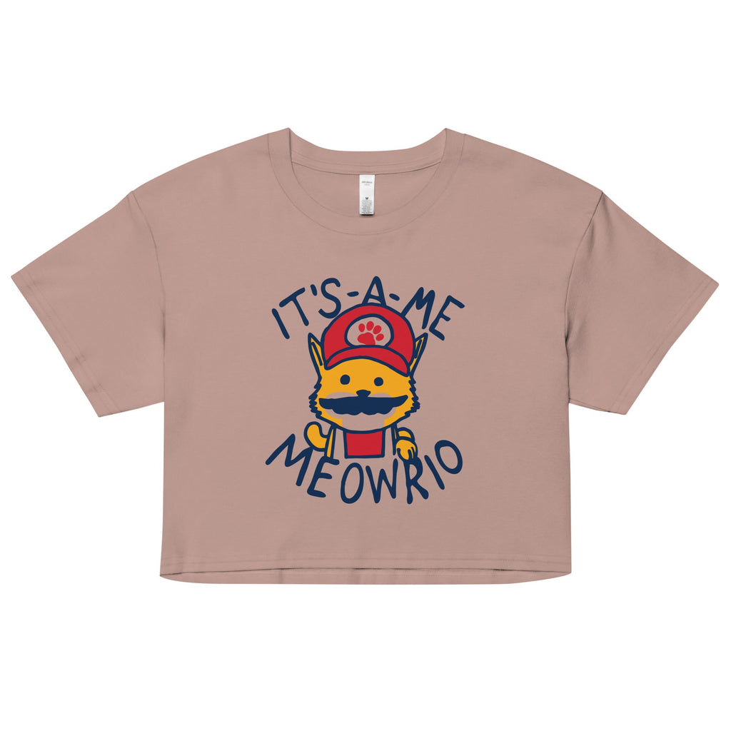 It's-a-me Meowrio Women's Crop Tee