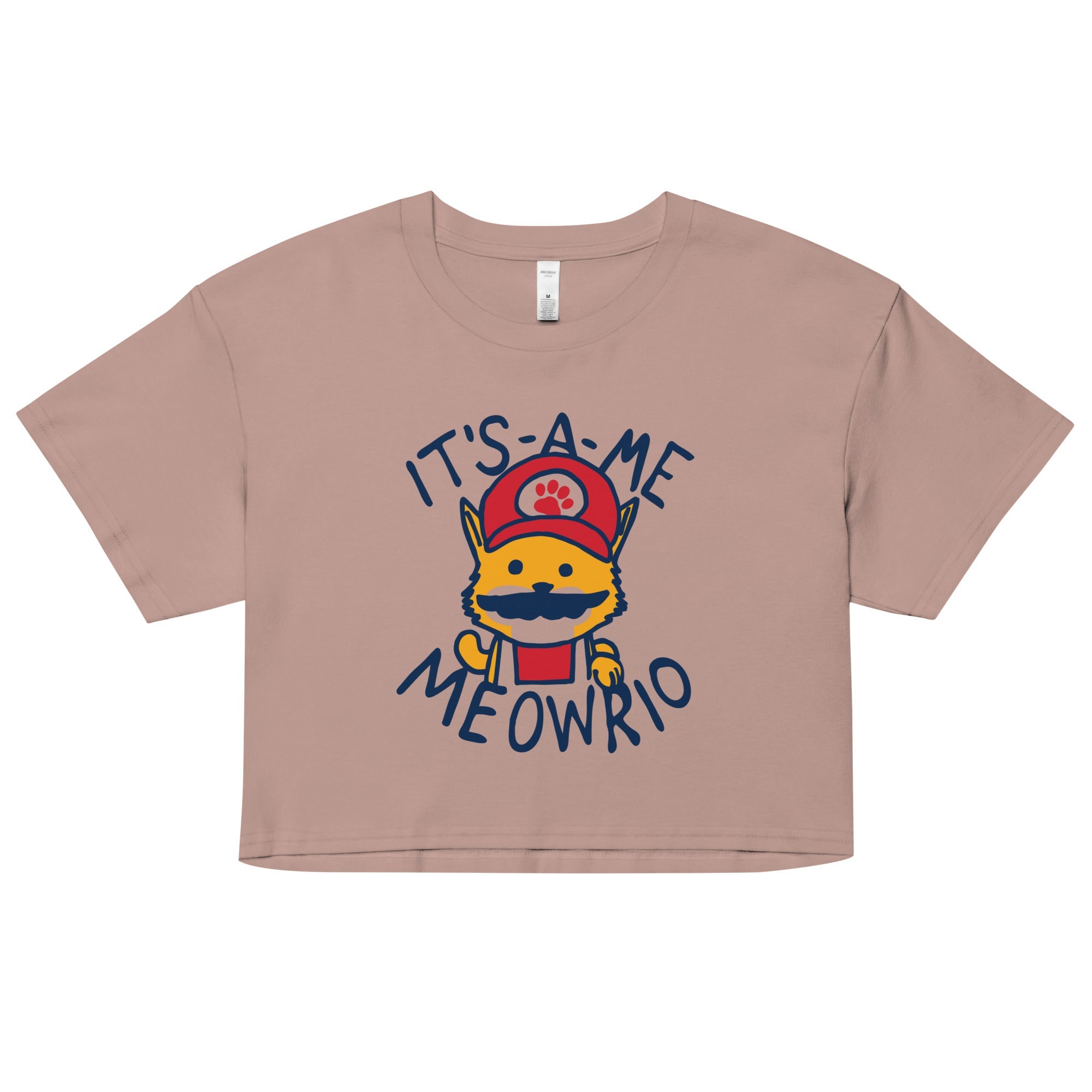It's-a-me Meowrio Women's Crop Tee