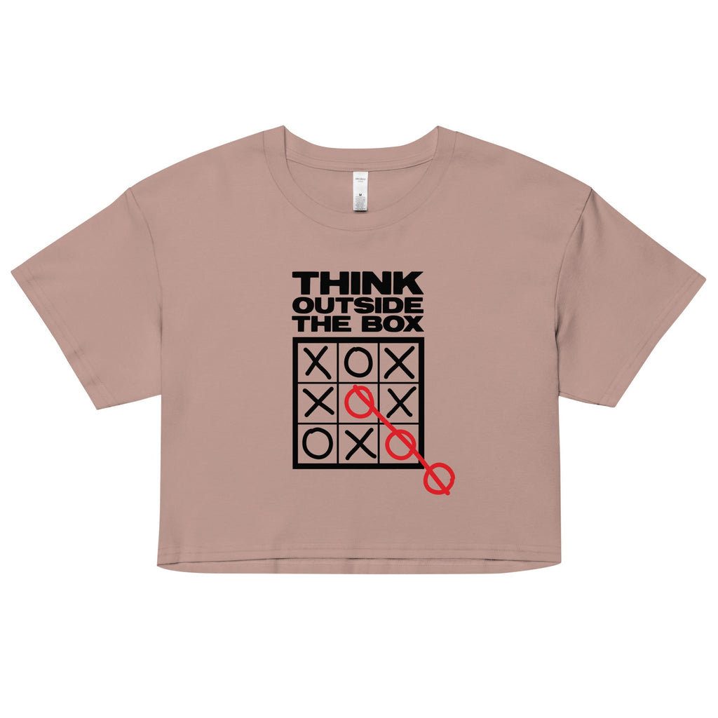 Think Outside The Box Women's Crop Tee
