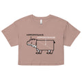 Hippopotenuse Women's Crop Tee