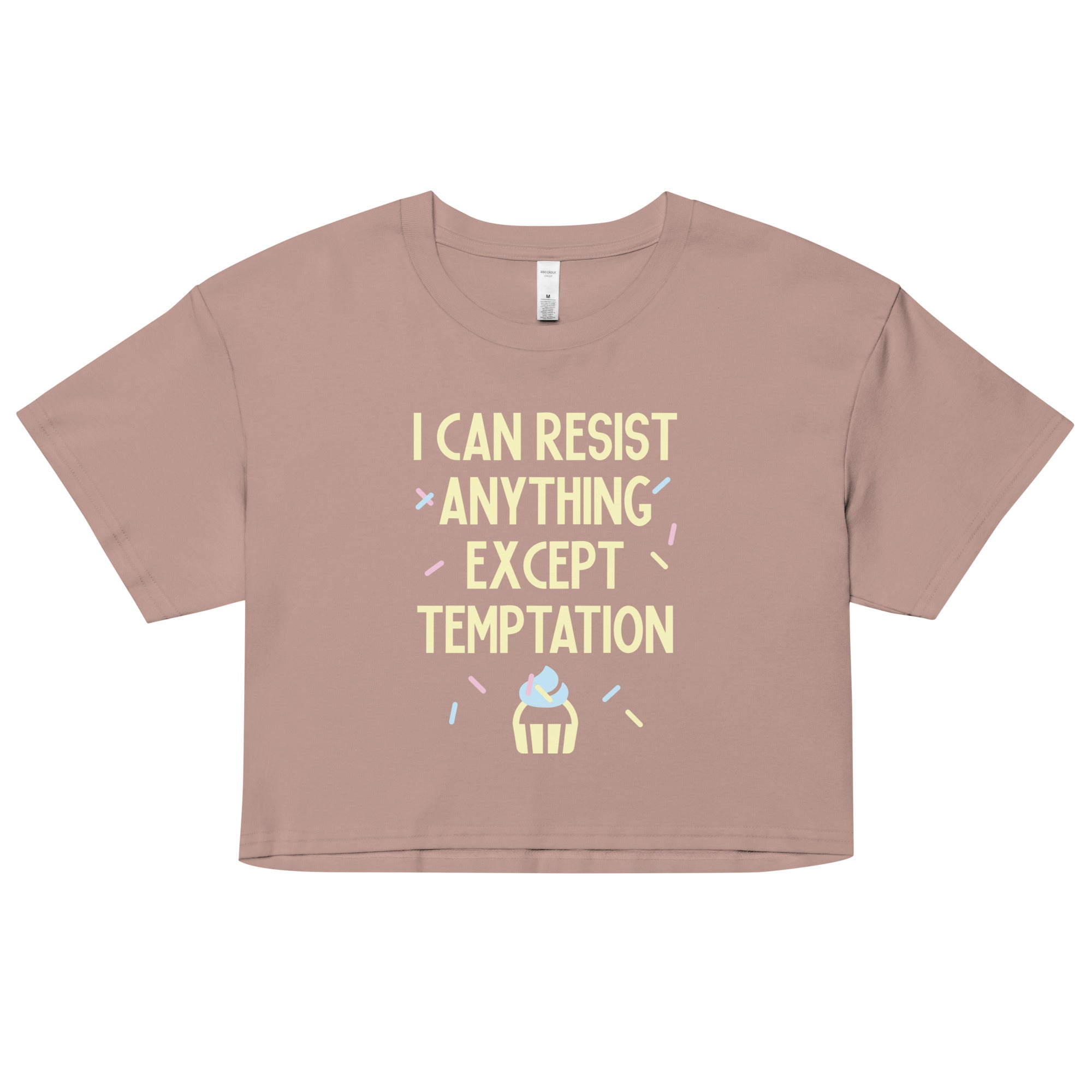 I Can Resist Anything Except Temptation Women's Crop Tee