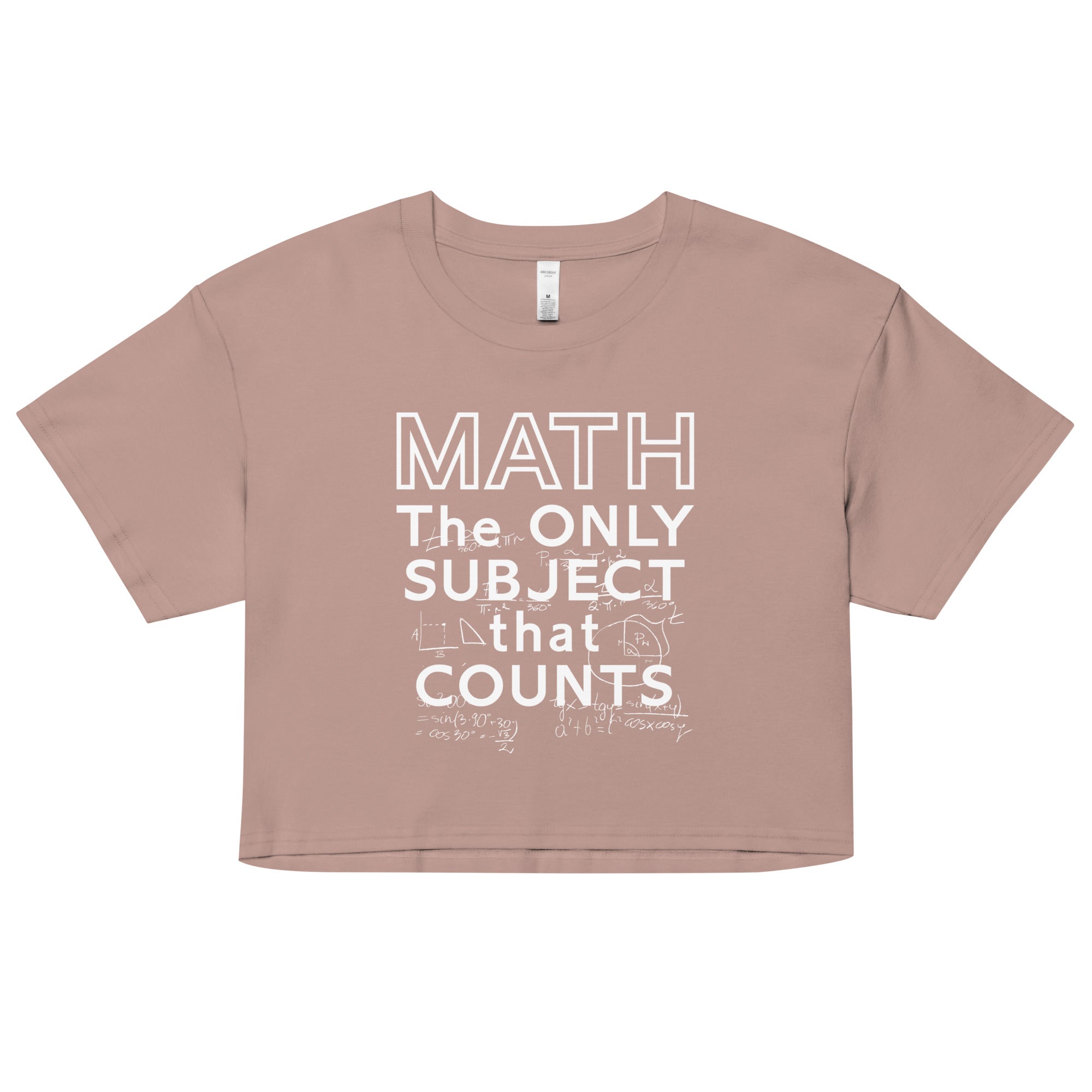 Math The Only Subject That Counts Women's Crop Tee