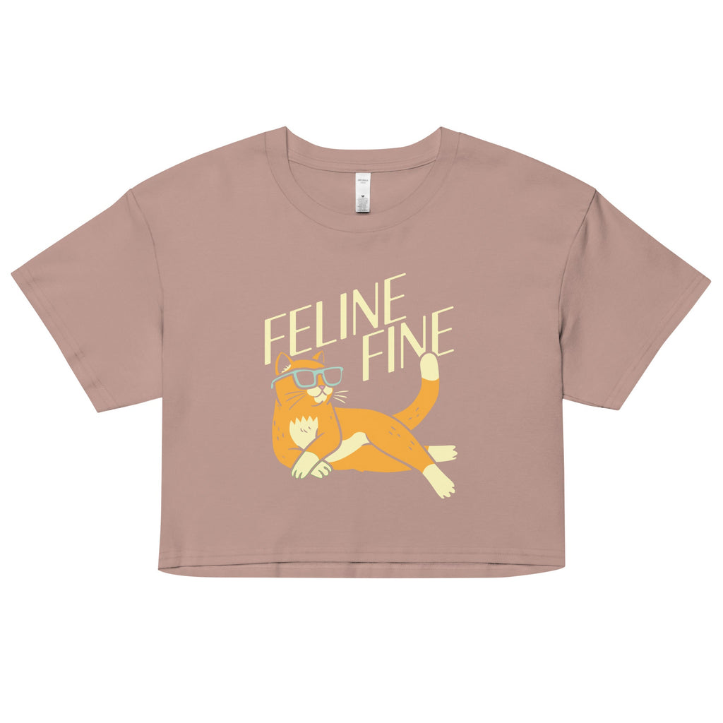 Feline Fine Women's Crop Tee