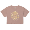 Penne For Your Thoughts Women's Crop Tee
