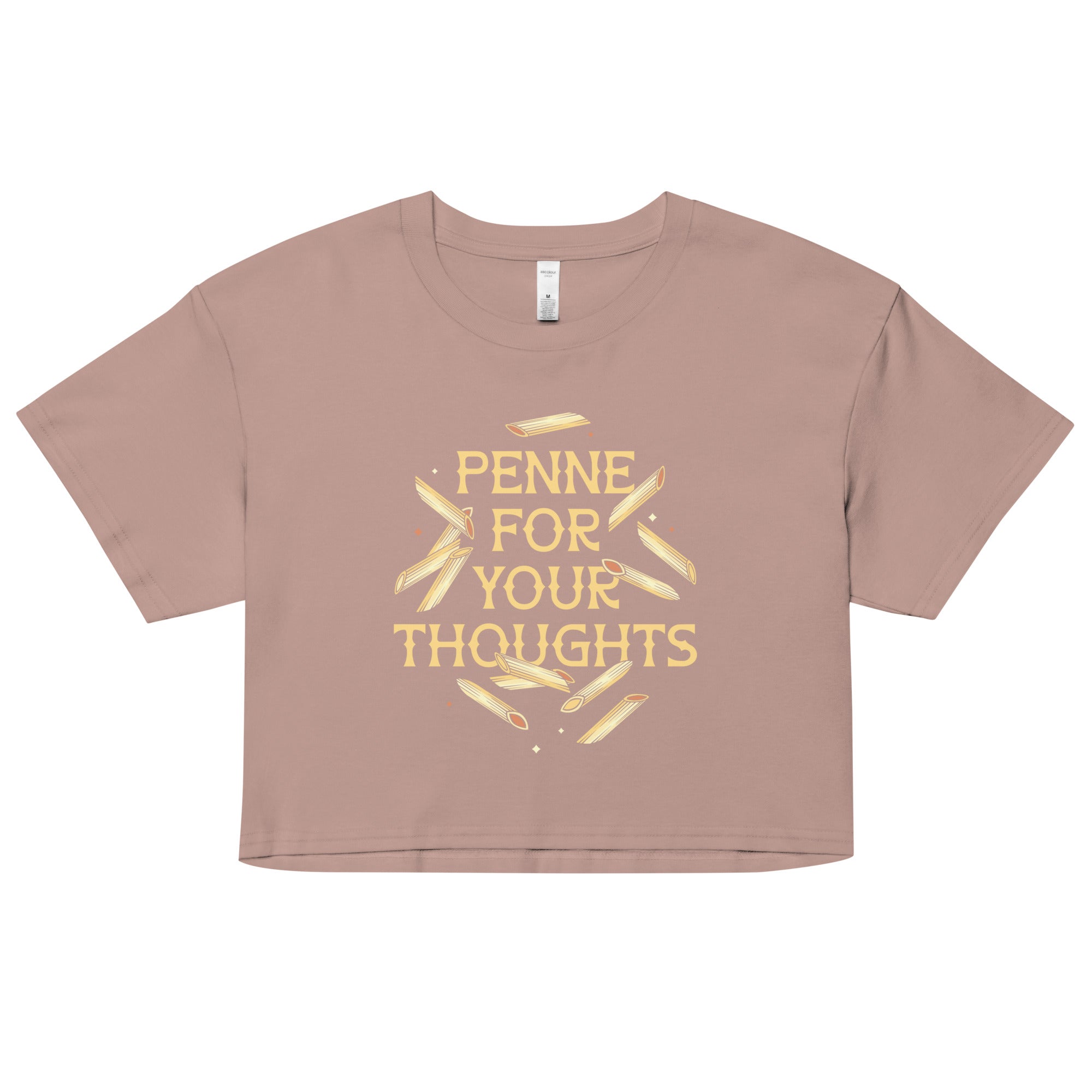 Penne For Your Thoughts Women's Crop Tee