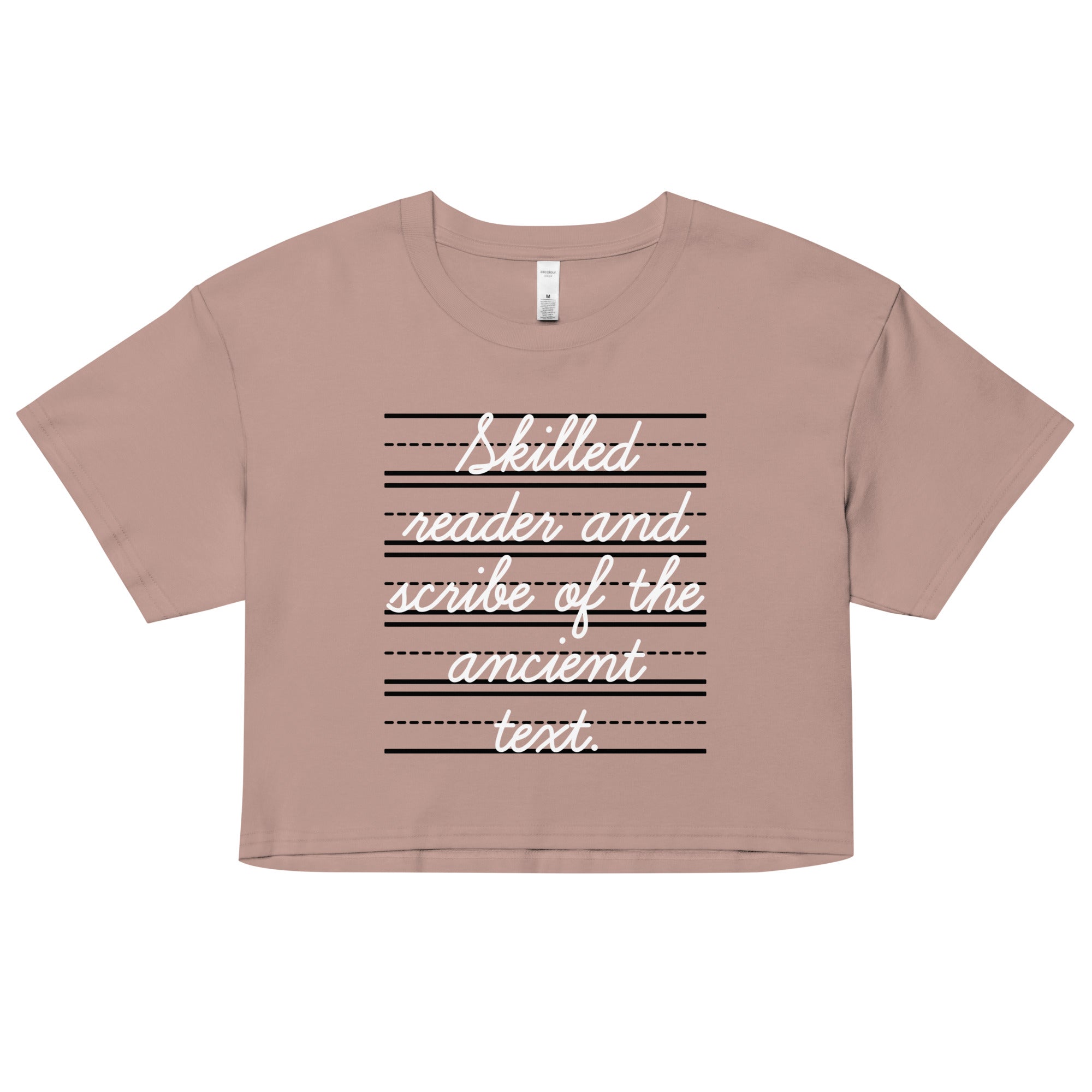 Skilled Reader And Scribe Of The Ancient Text Women's Crop Tee
