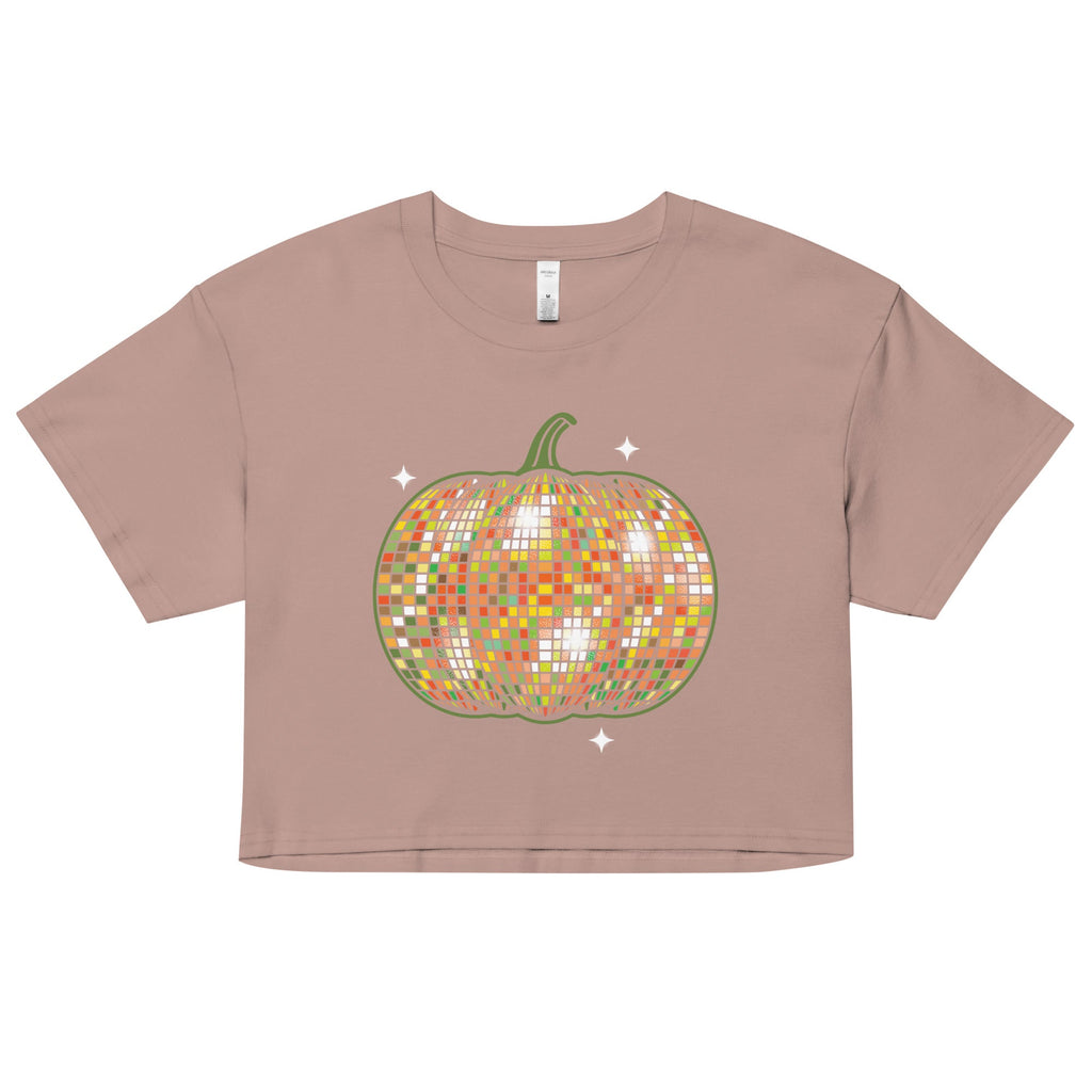 Disco Pumpkin Women's Crop Tee