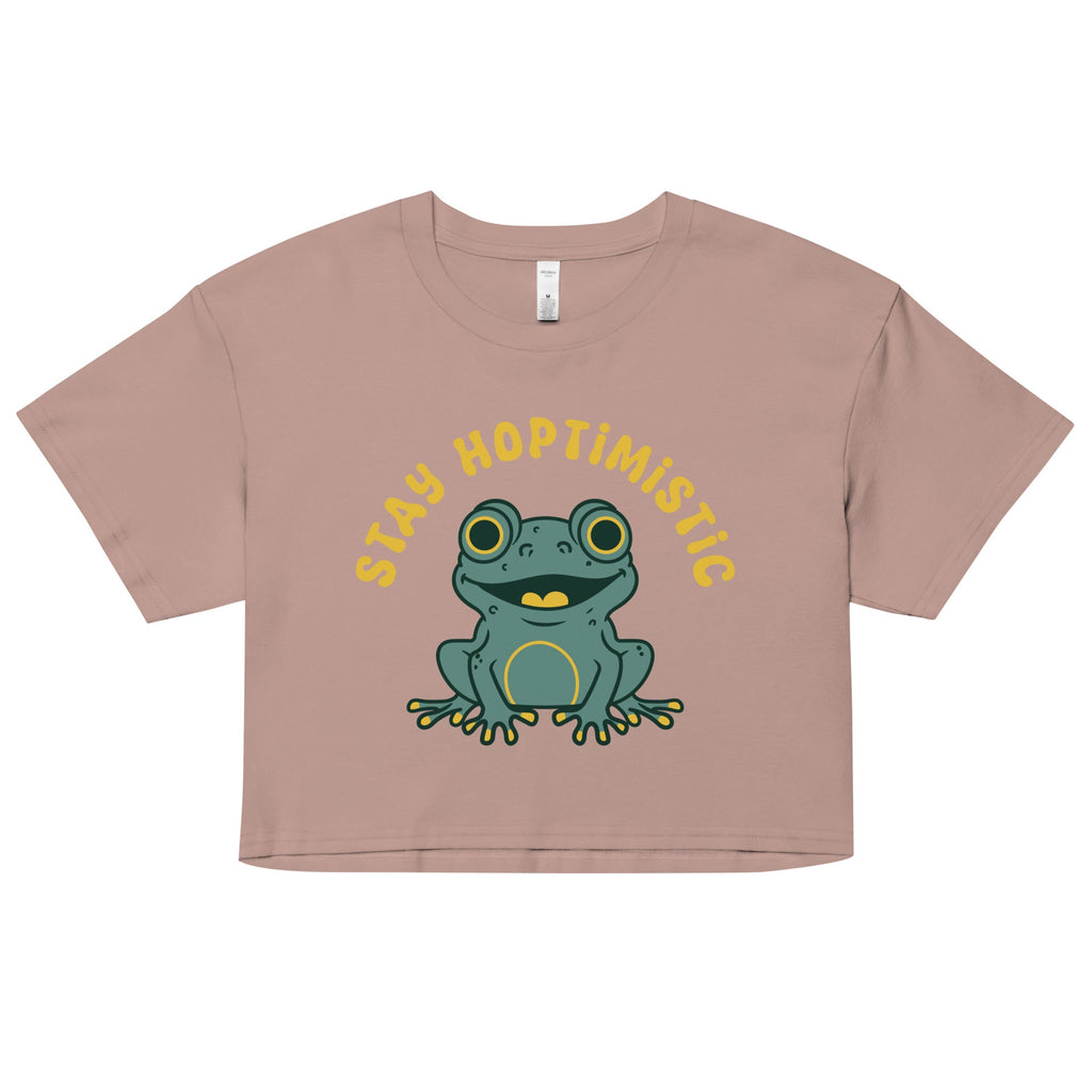 Stay Hoptimistic Women's Crop Tee