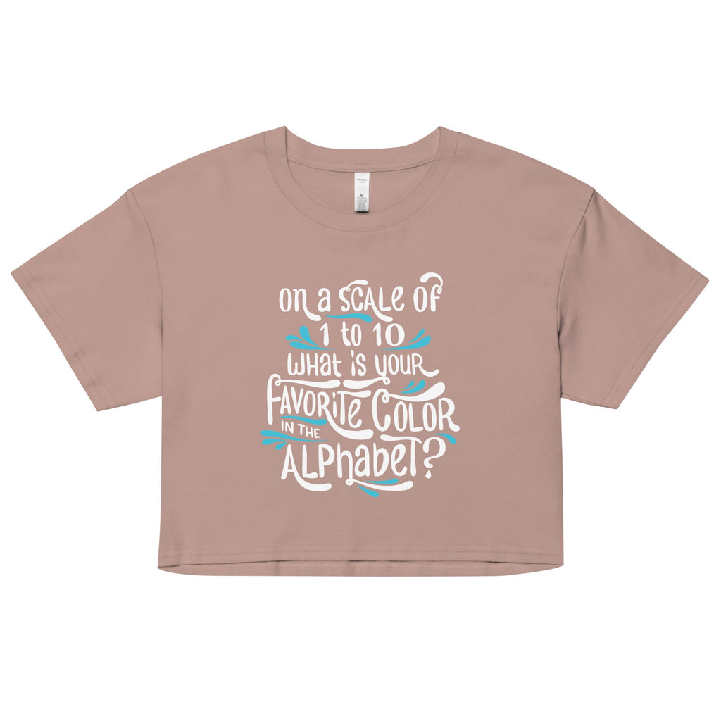 Favorite Color In The Alphabet Women's Crop Tee