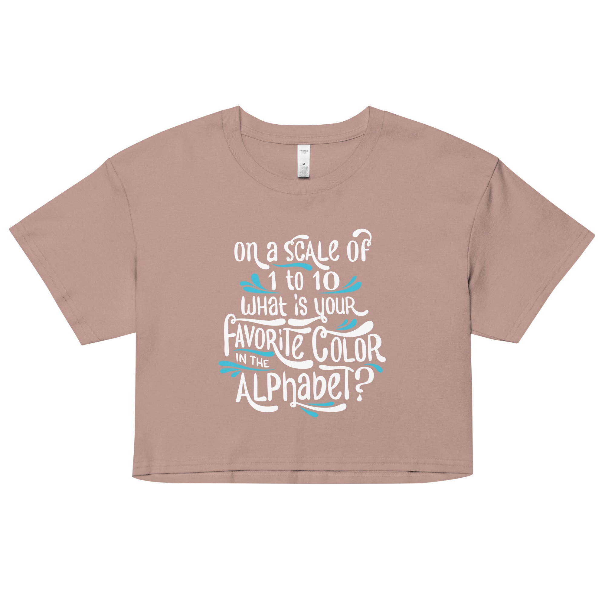 Favorite Color In The Alphabet Women's Crop Tee