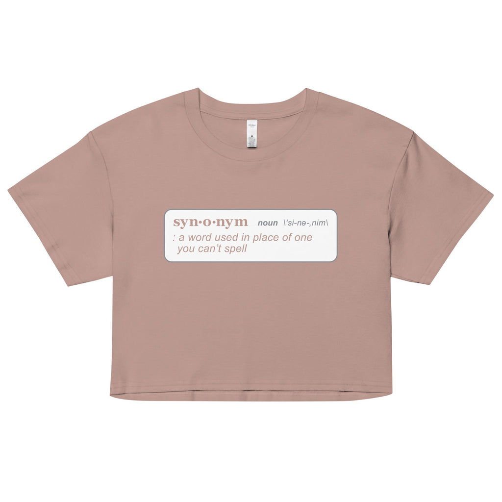 Synonym Definition Women's Crop Tee