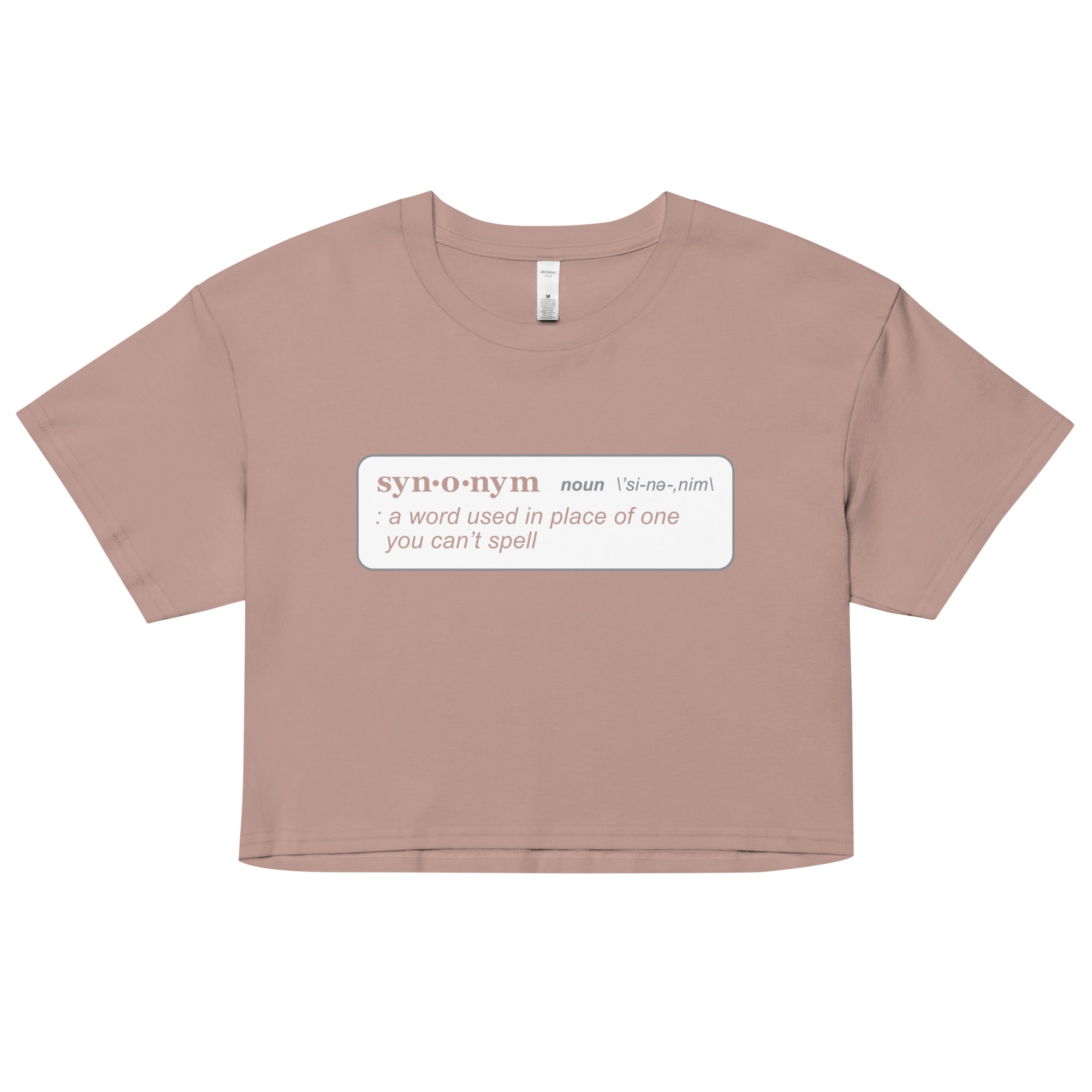Synonym Definition Women's Crop Tee