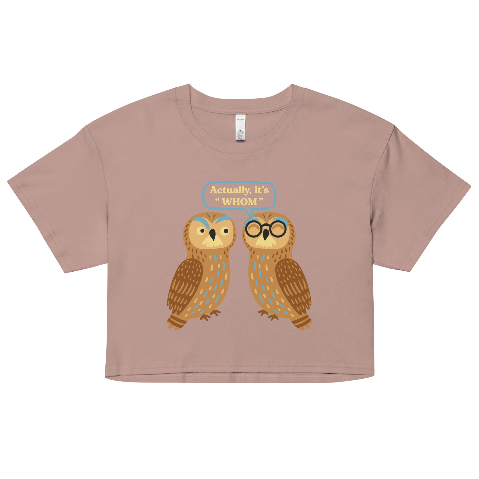 Actually, It's Whom Women's Crop Tee