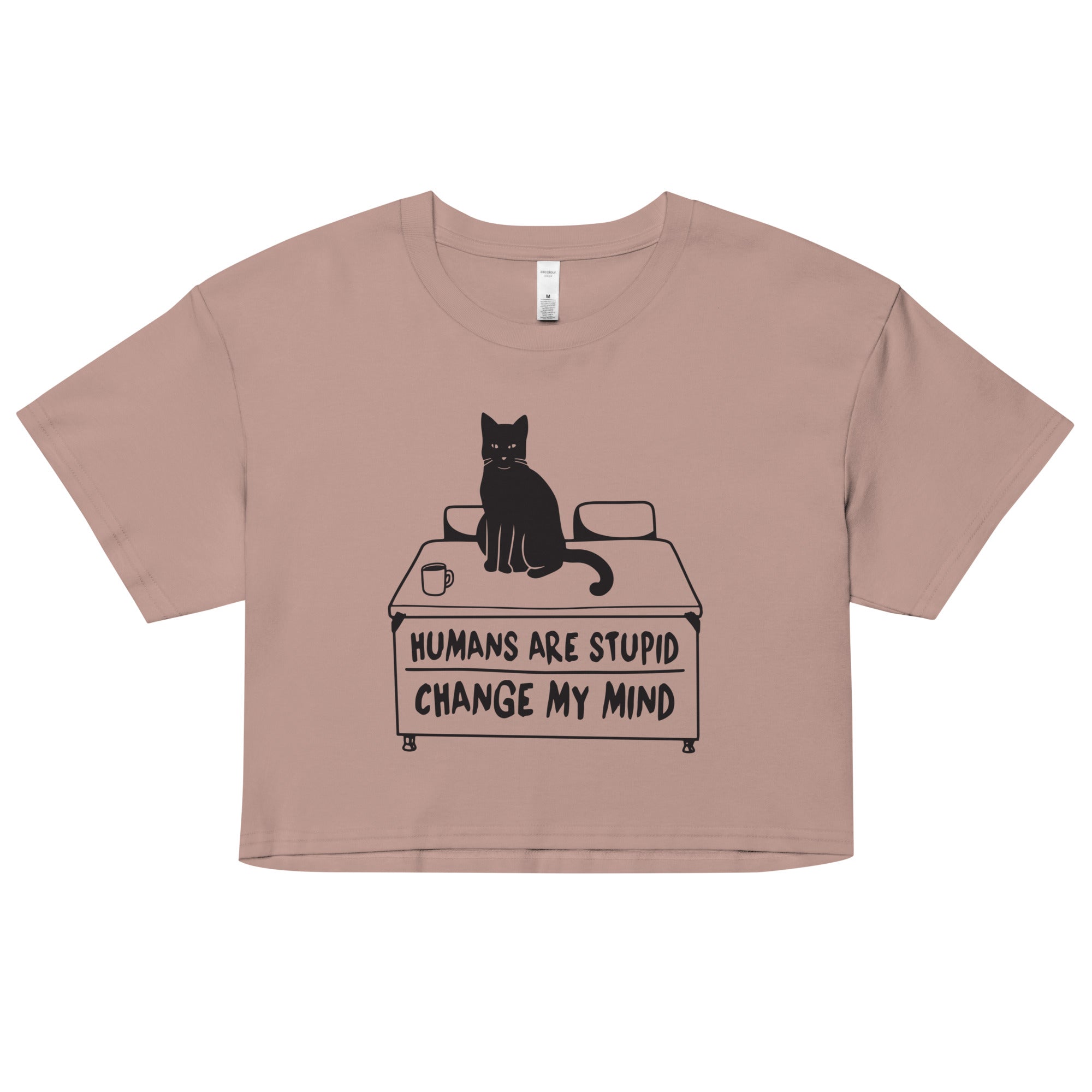 Humans Are Stupid Women's Crop Tee