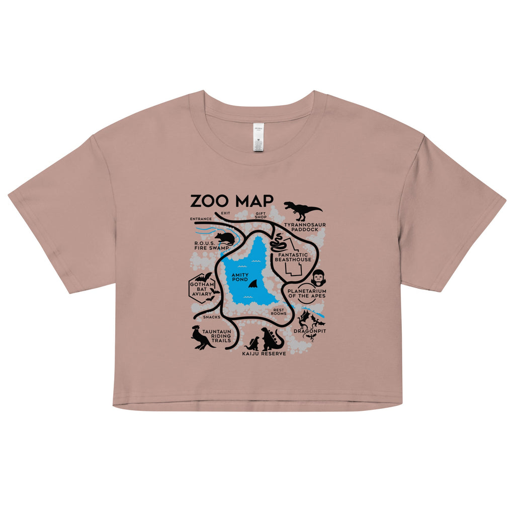 Zoo Map Women's Crop Tee