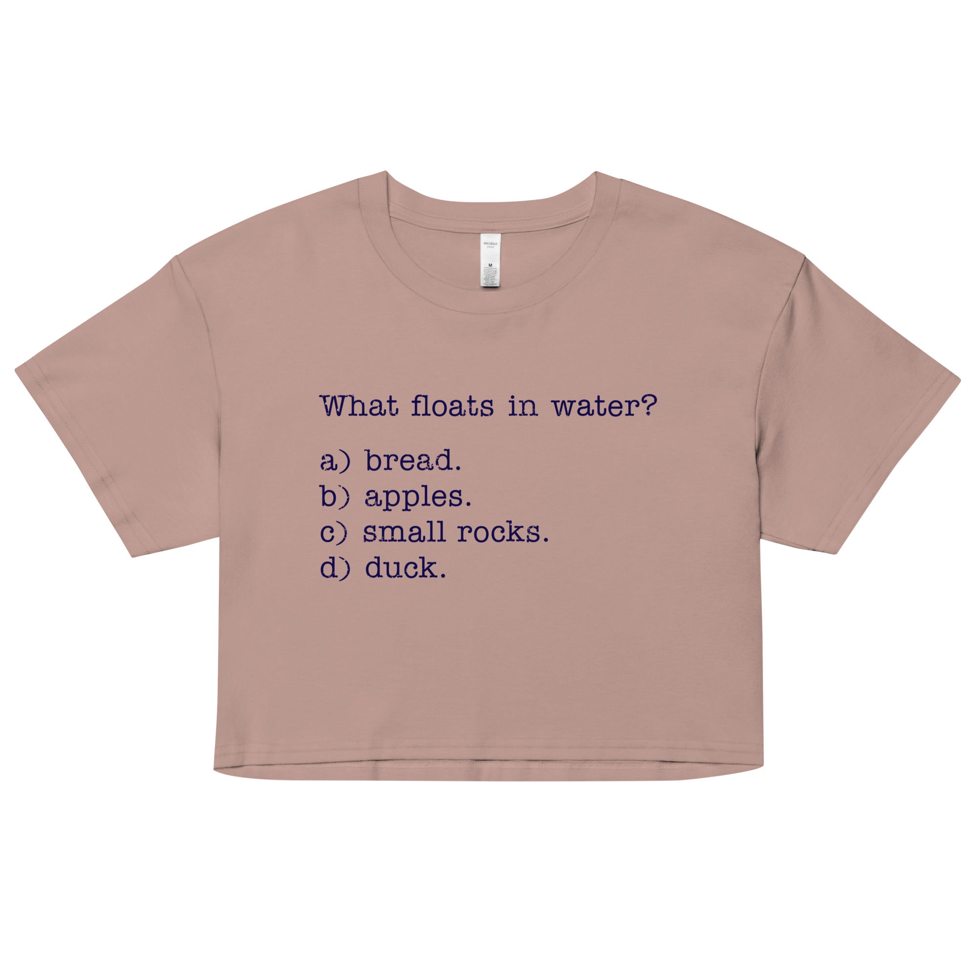 What Floats In Water? Women's Crop Tee