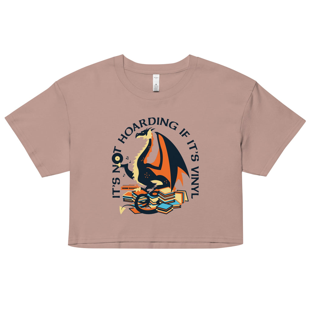 It's Not Hoarding If It's Vinyl Women's Crop Tee