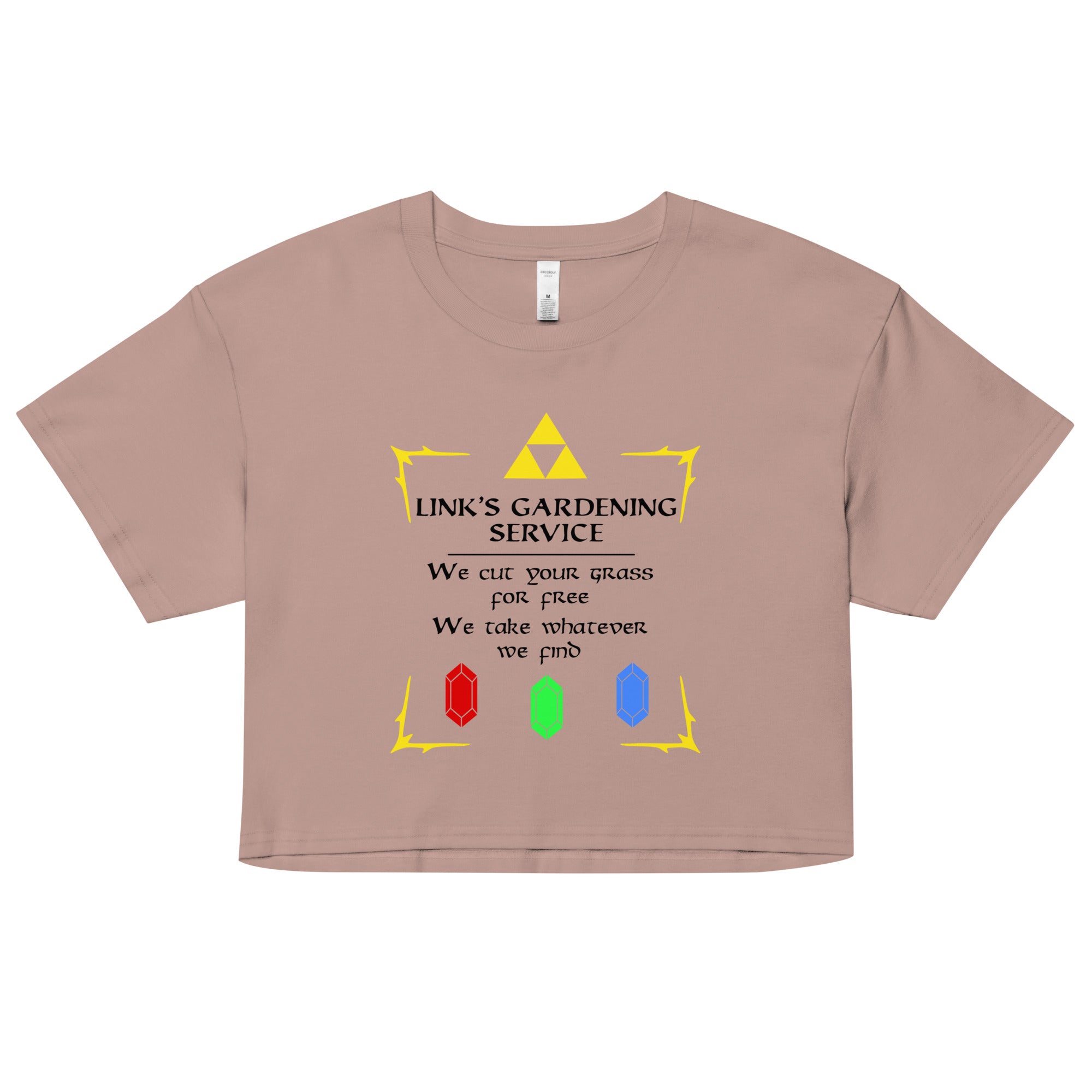 Link's Gardening Service Women's Crop Tee