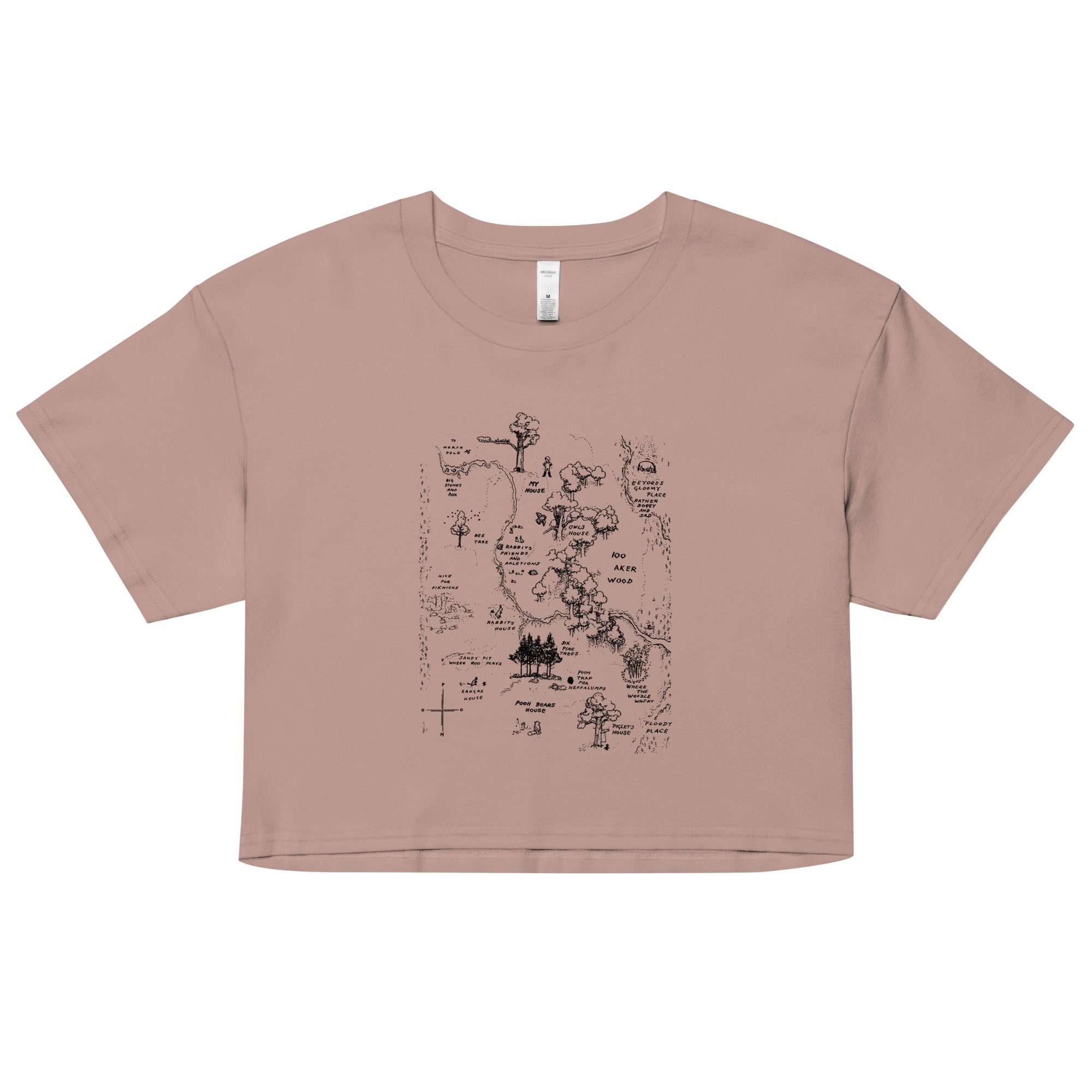 100 Acre Map Women's Crop Tee