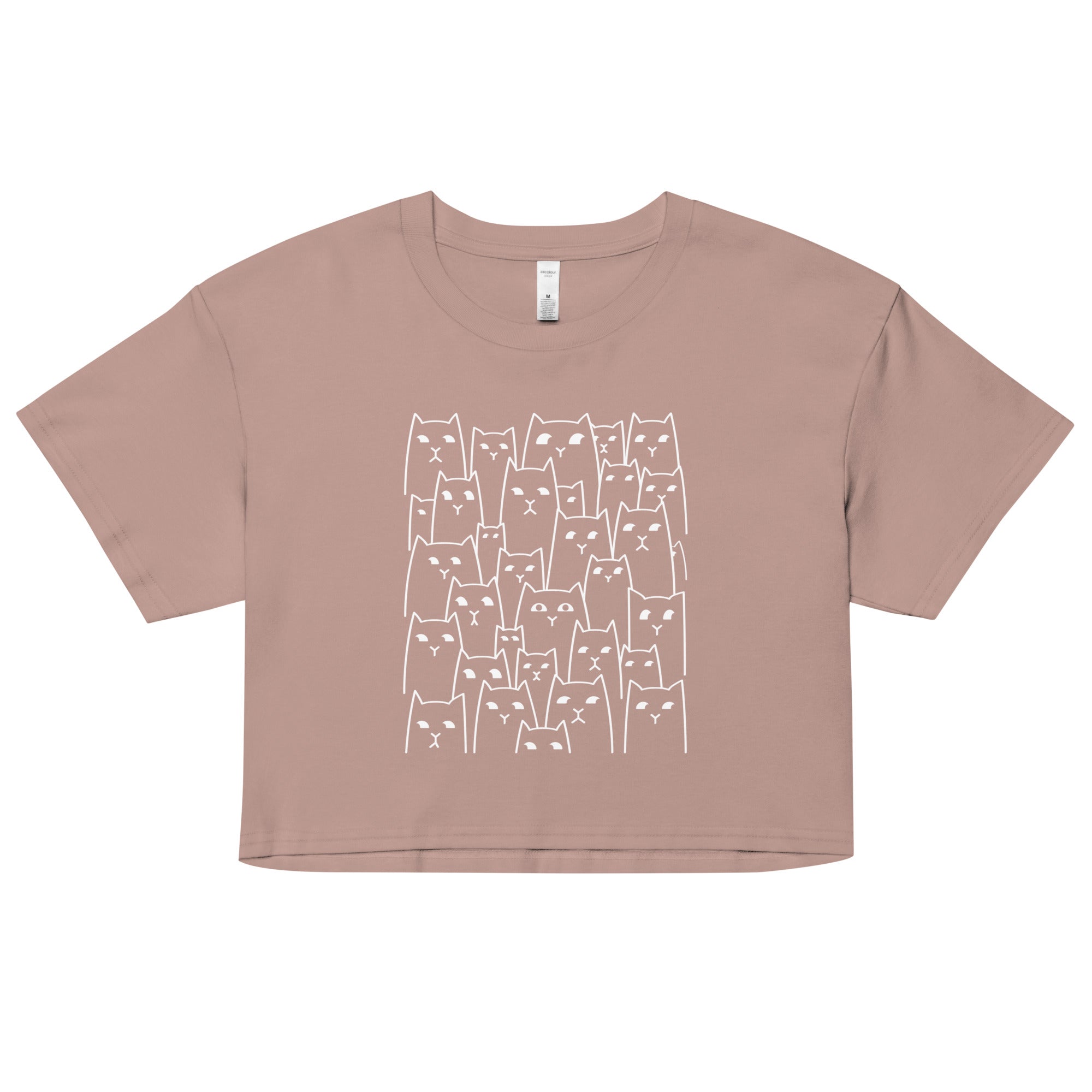 Suspicious Cats Women's Crop Tee