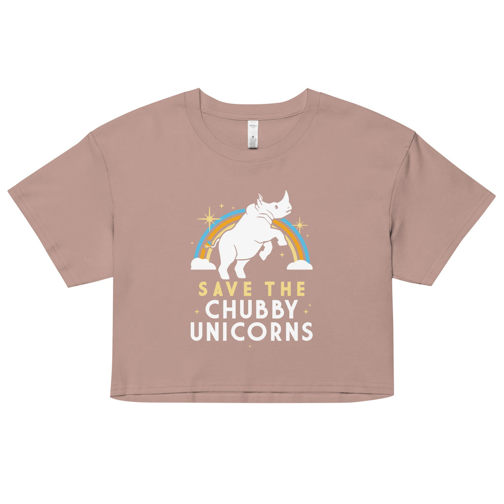 Save The Chubby Unicorns Women's Crop Tee