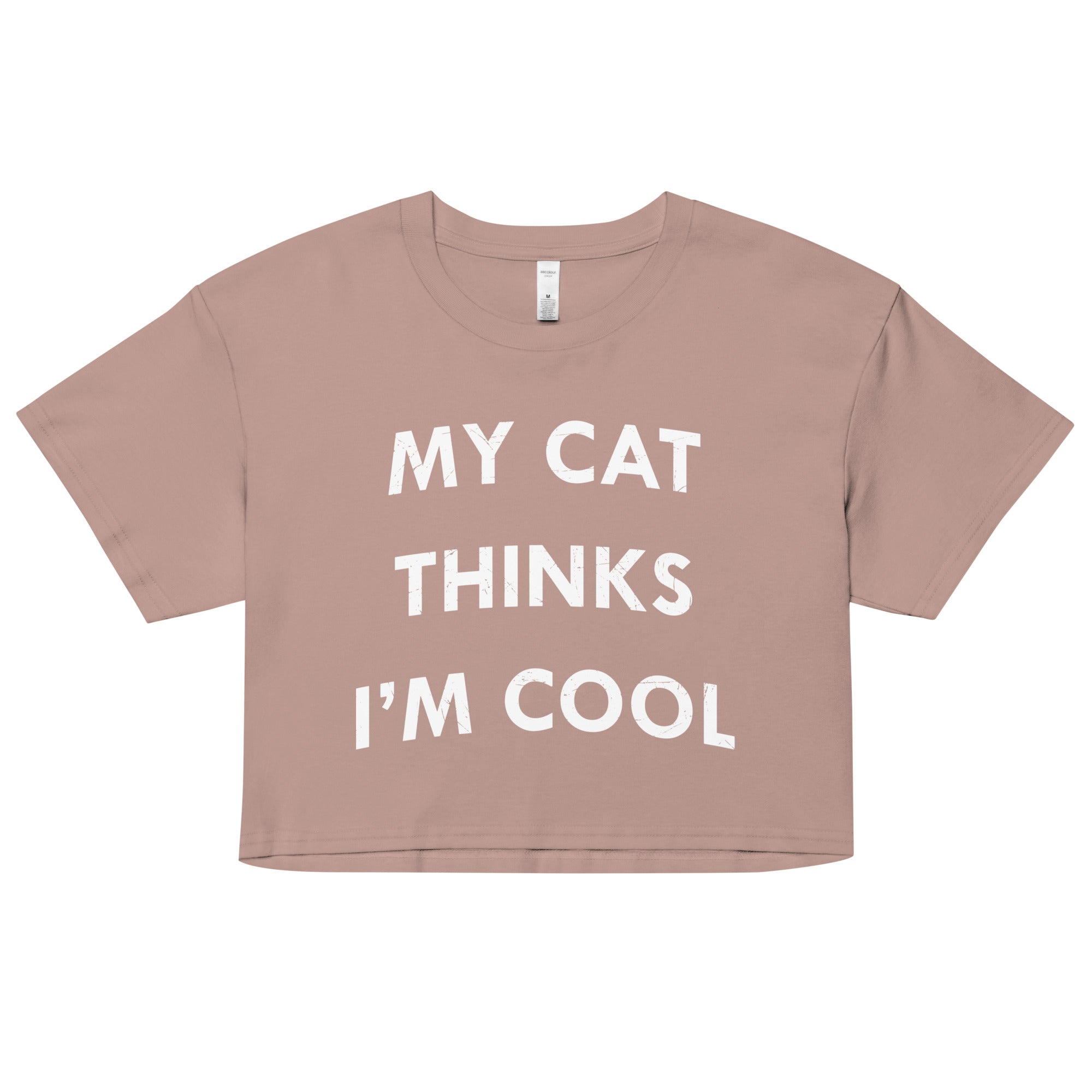 My Cat Thinks I'm Cool Women's Crop Tee