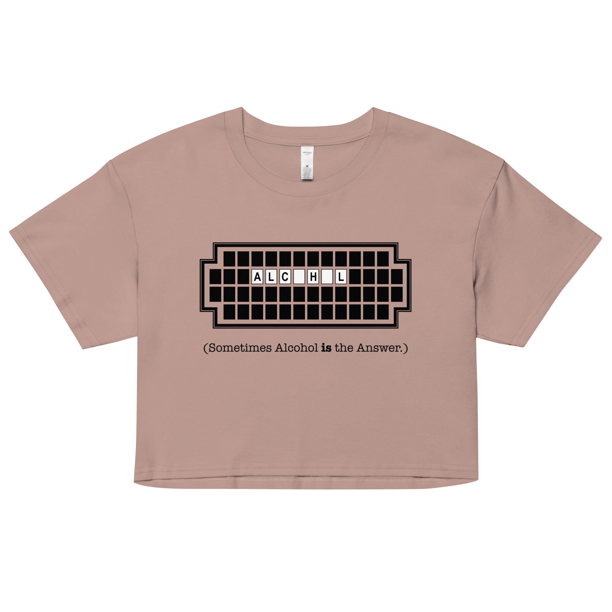 Alcohol Is The Answer Women's Crop Tee