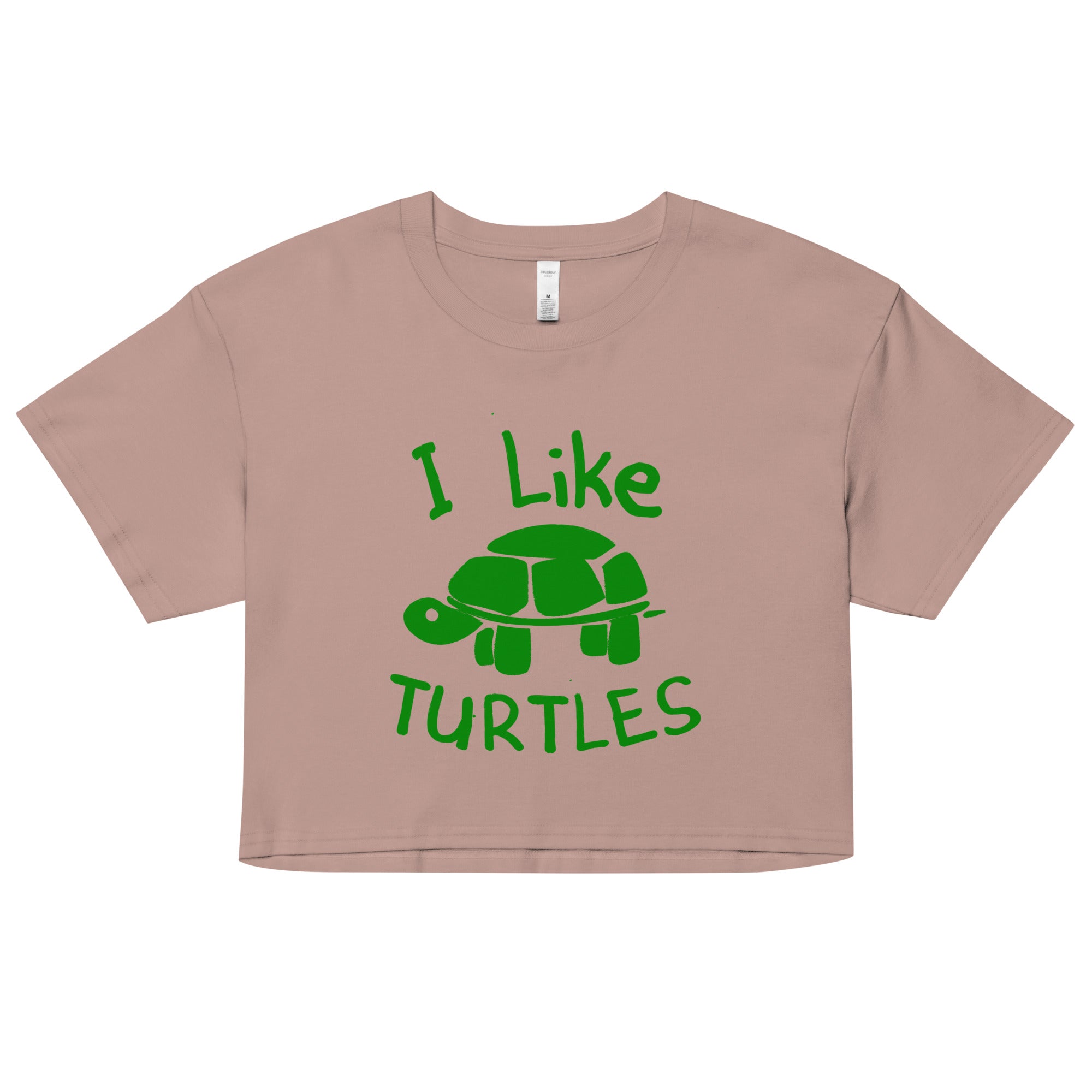 I Like Turtles Women's Crop Tee