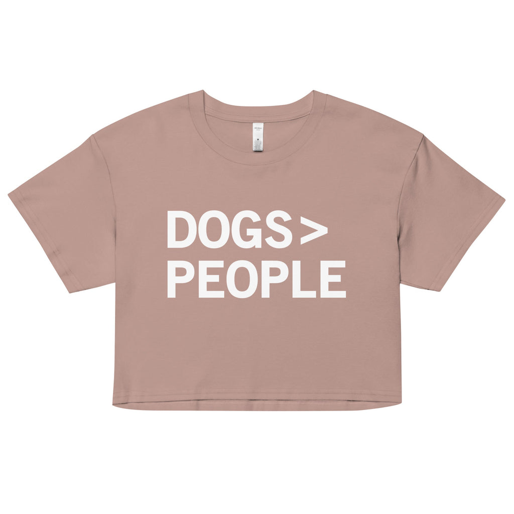 Dogs>People Women's Crop Tee