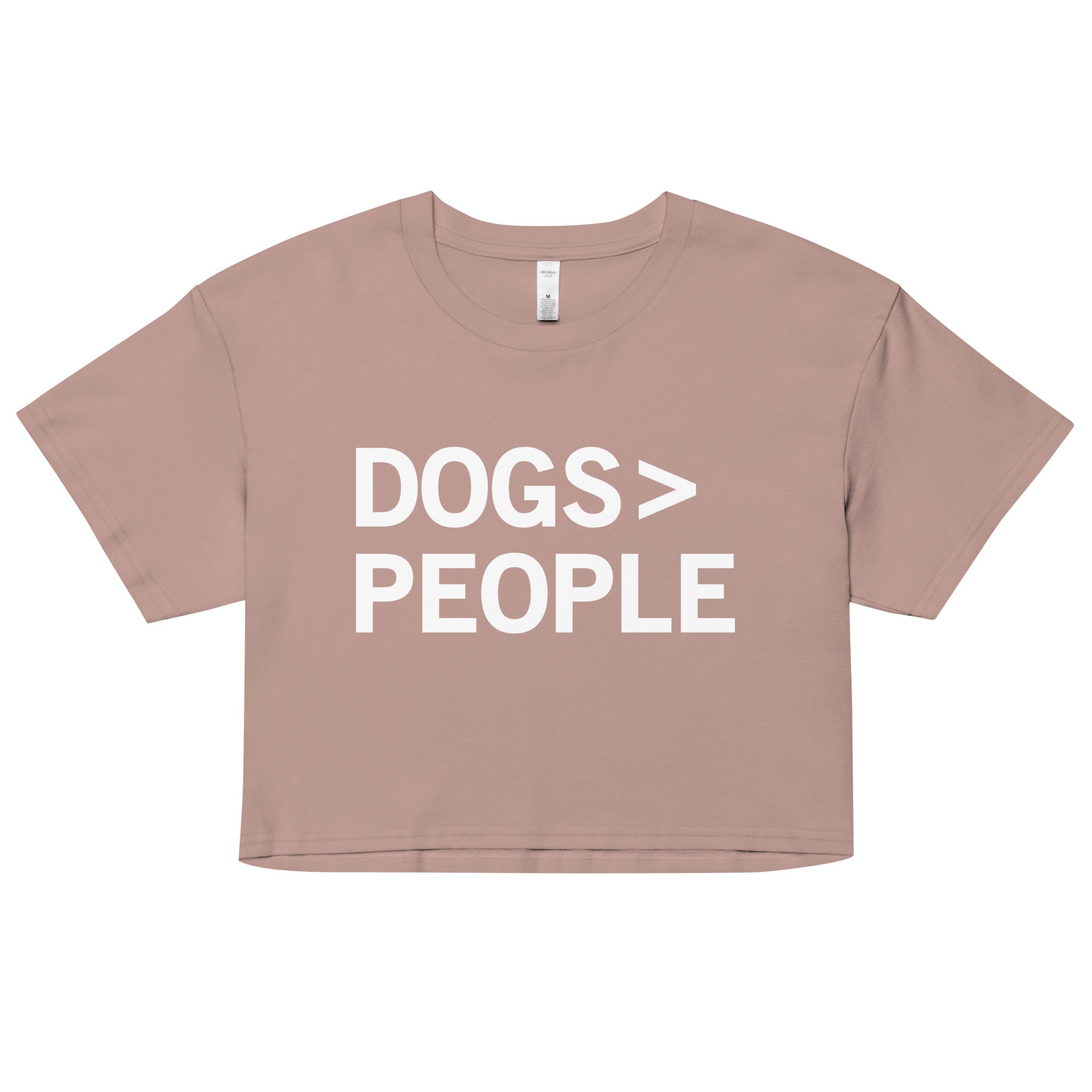 Dogs>People Women's Crop Tee