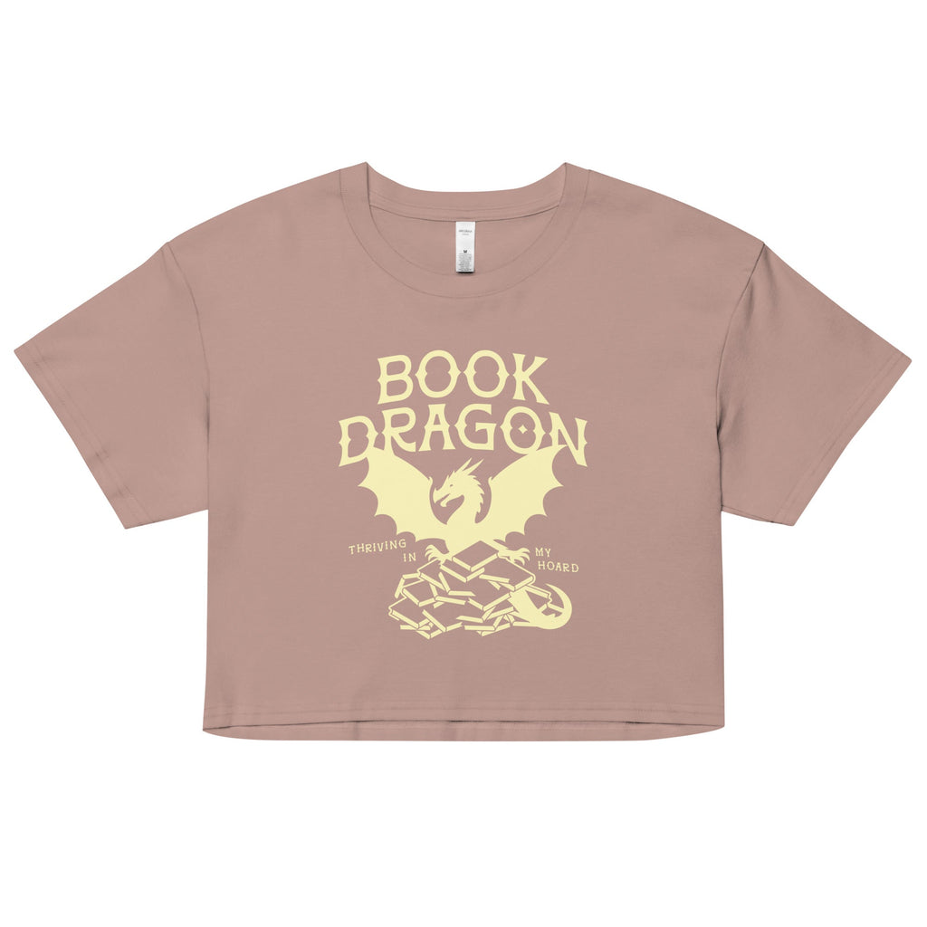 Book Dragon Thriving In My Hoard Women's Crop Tee
