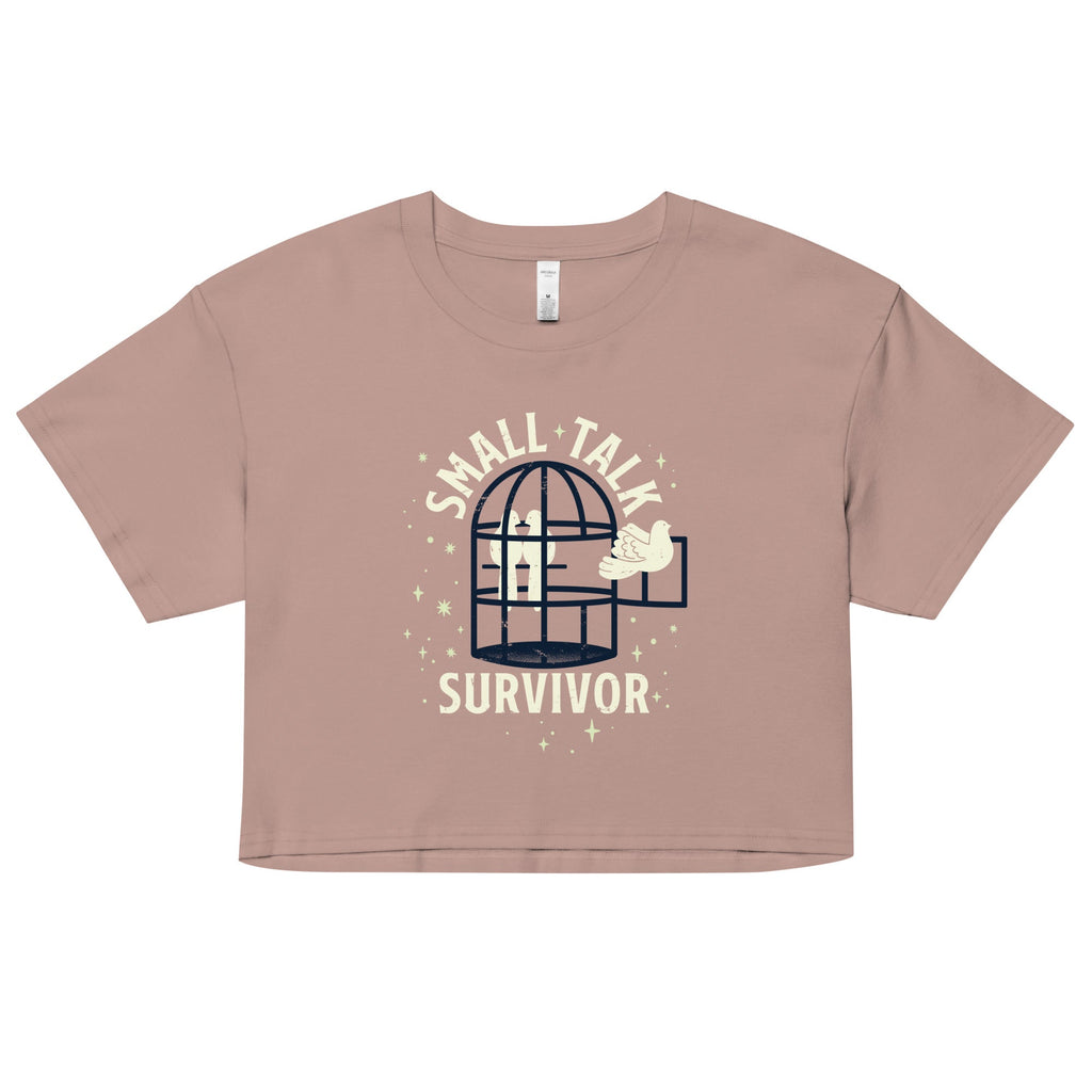 Small Talk Survivor Women's Crop Tee