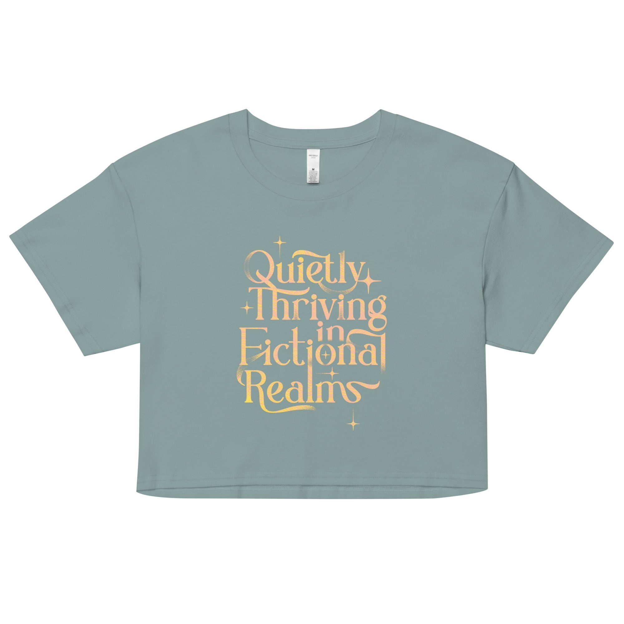 Quietly Thriving In Fictional Realms Women's Crop Tee