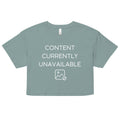 Content Currently Unavailable Women's Crop Tee