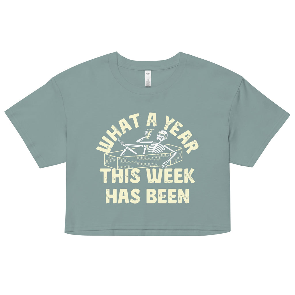What A Year This Week Has Been Women's Crop Tee