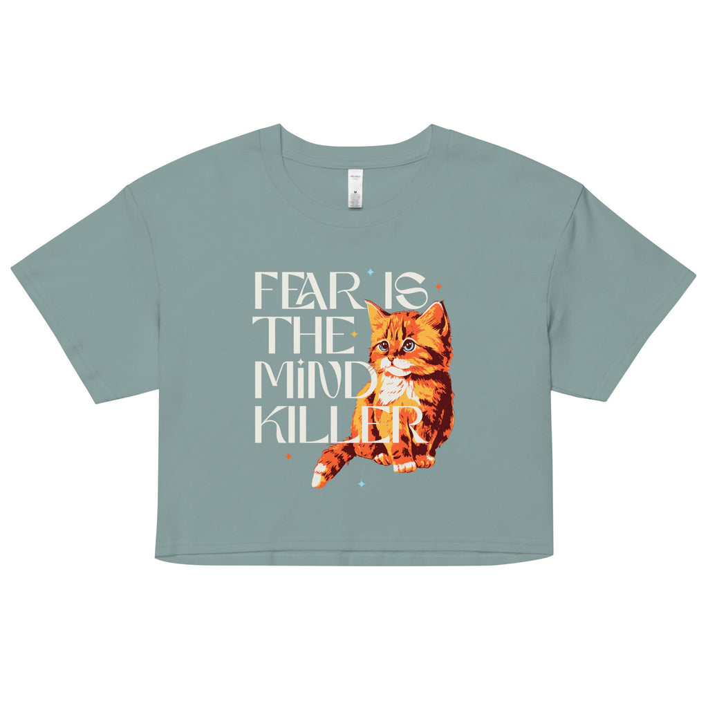 Fear Is The Mind Killer Cat Women's Crop Tee