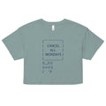 Cancel All Mondays Bunny Women's Crop Tee