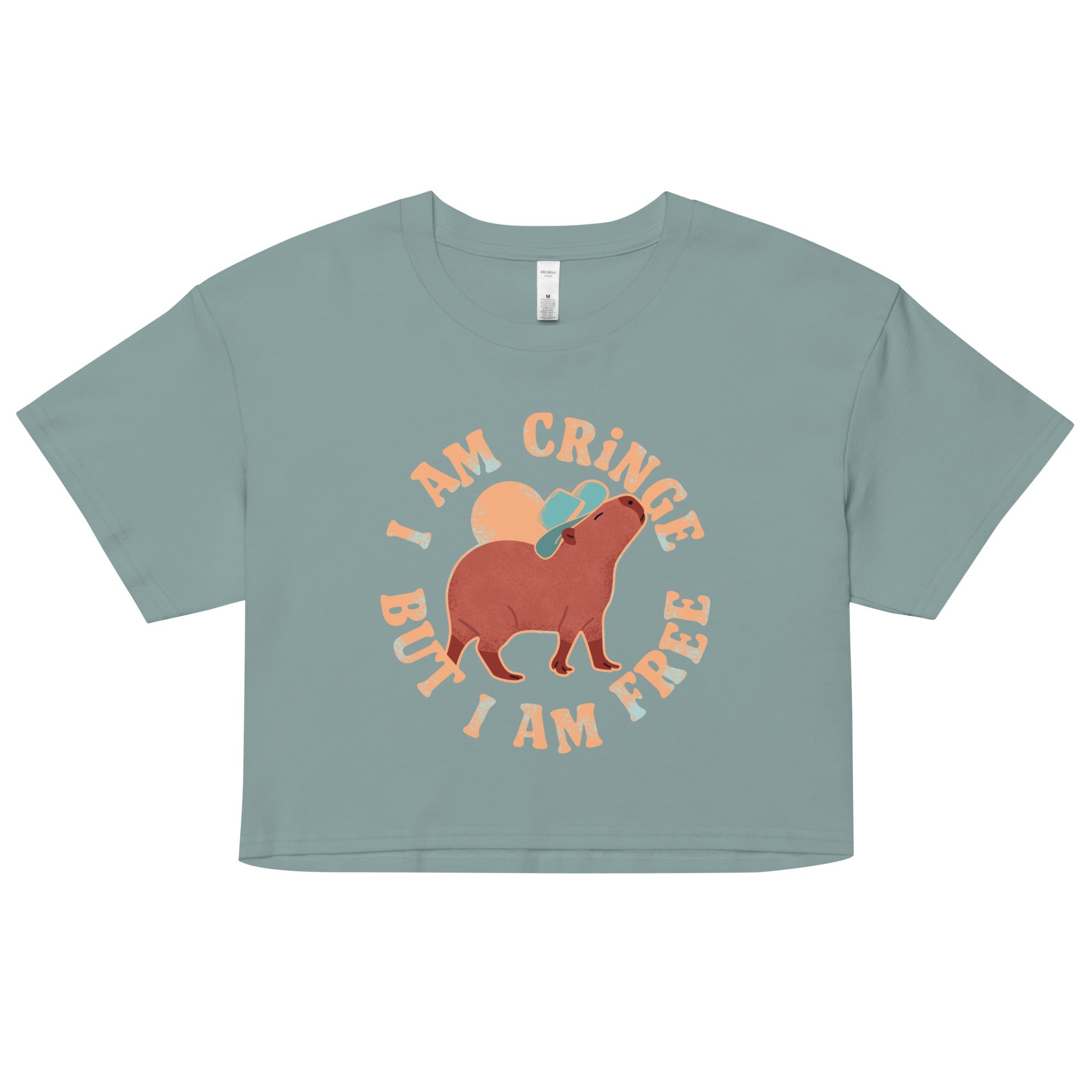 I Am Cringe But I Am Free Women's Crop Tee
