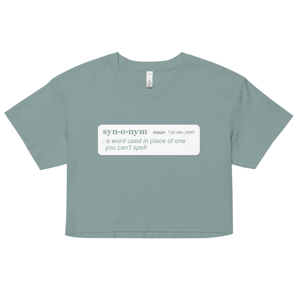 Synonym Definition Women's Crop Tee