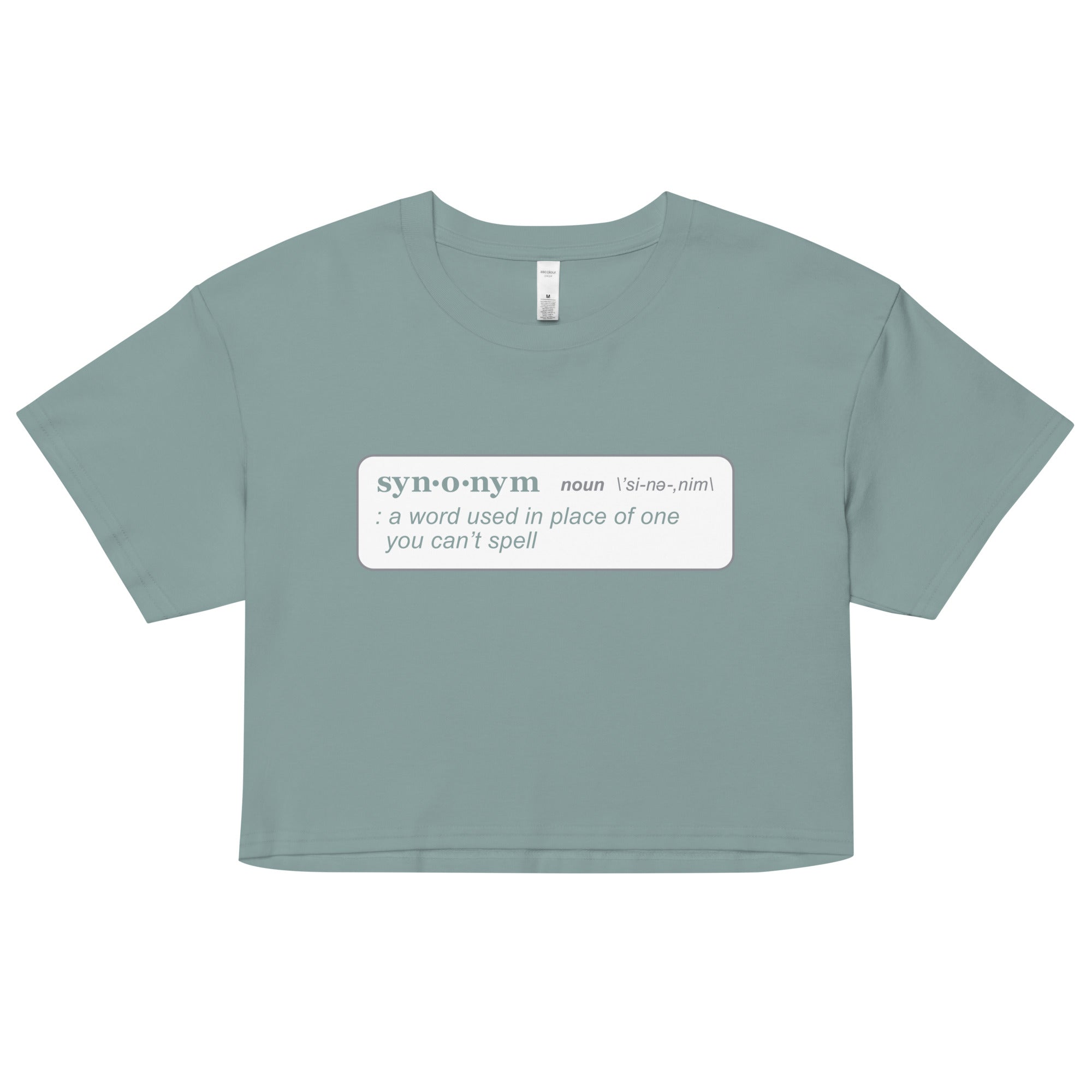 Synonym Definition Women's Crop Tee