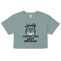 Silently Correcting Your Grammar Women's Crop Tee