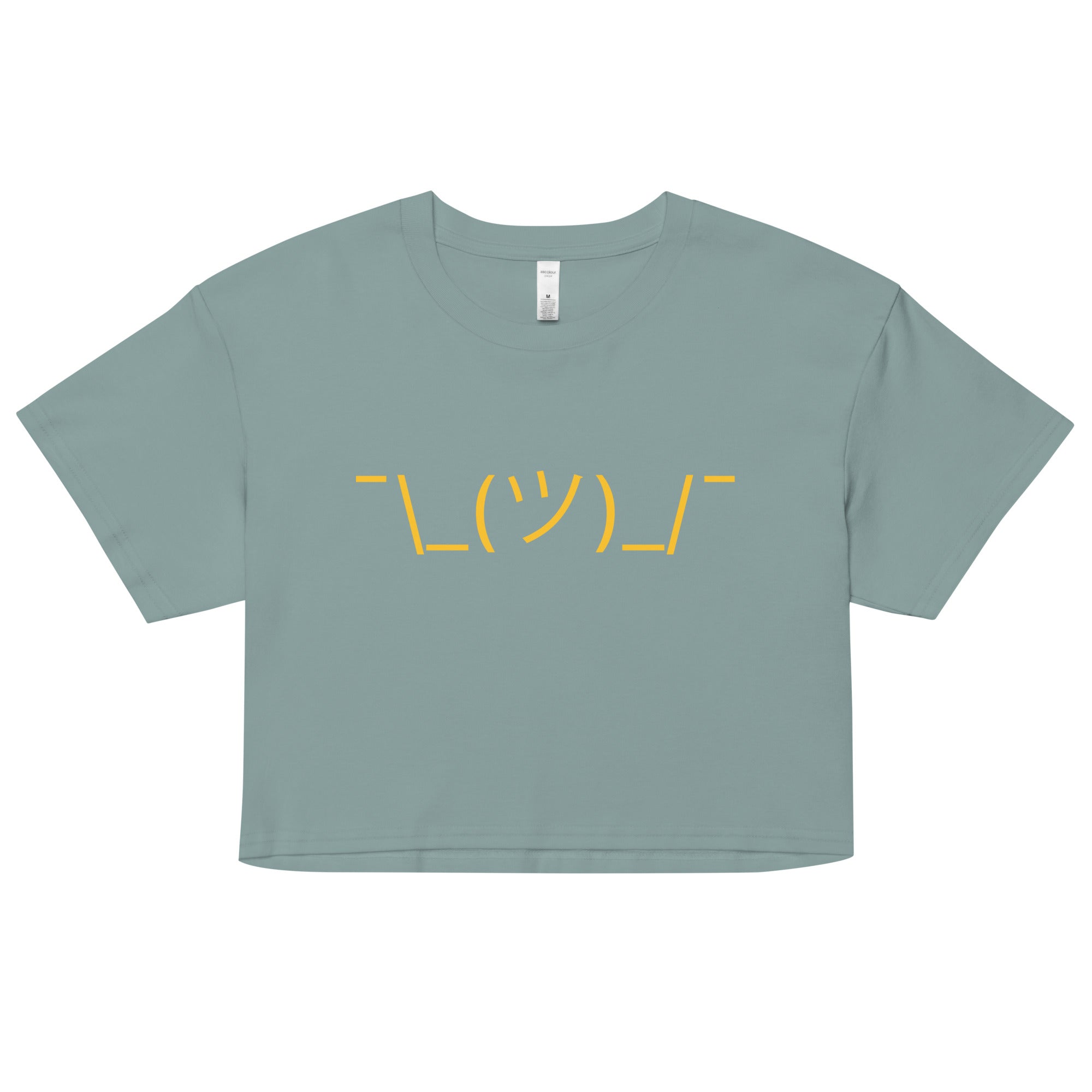Shrug Emoji Women's Crop Tee