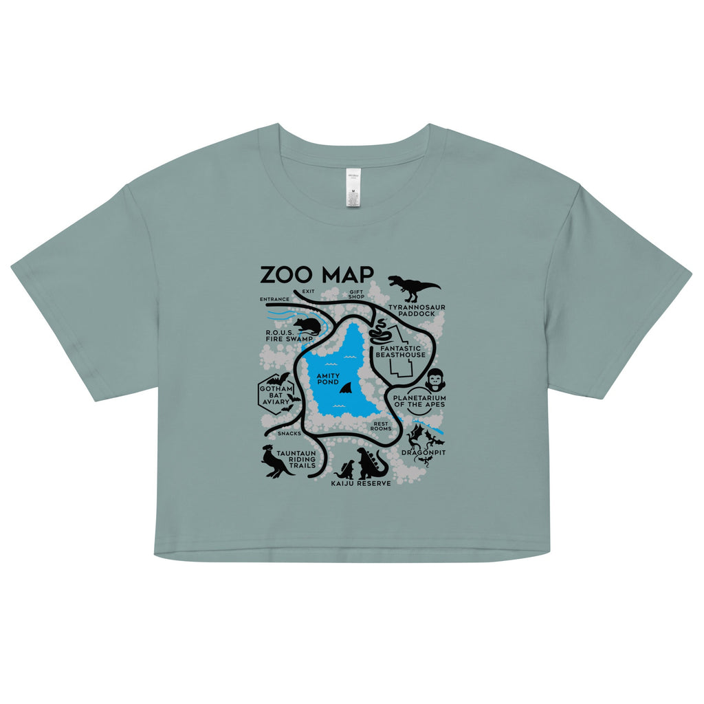 Zoo Map Women's Crop Tee