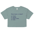 What Floats In Water? Women's Crop Tee