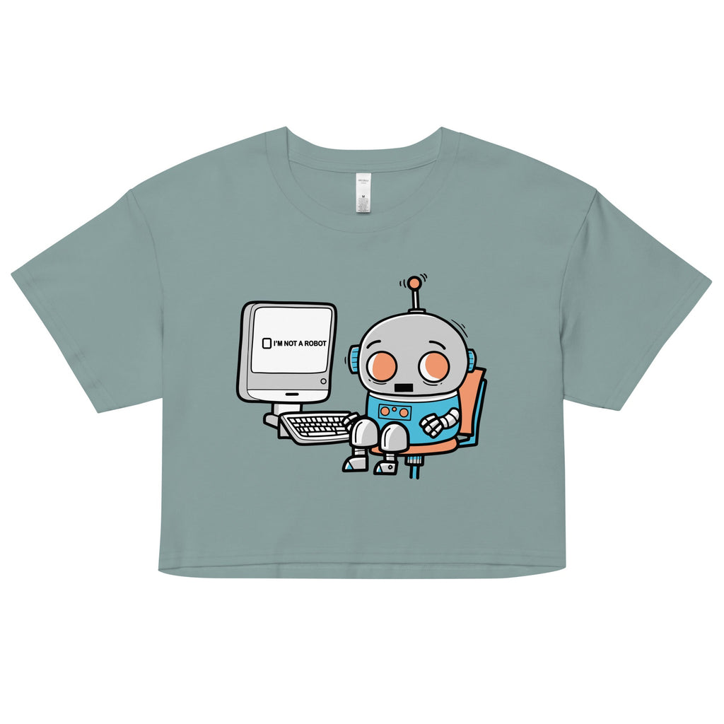 Robot Captcha Women's Crop Tee