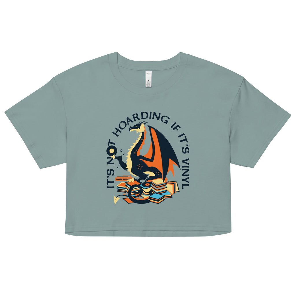 It's Not Hoarding If It's Vinyl Women's Crop Tee