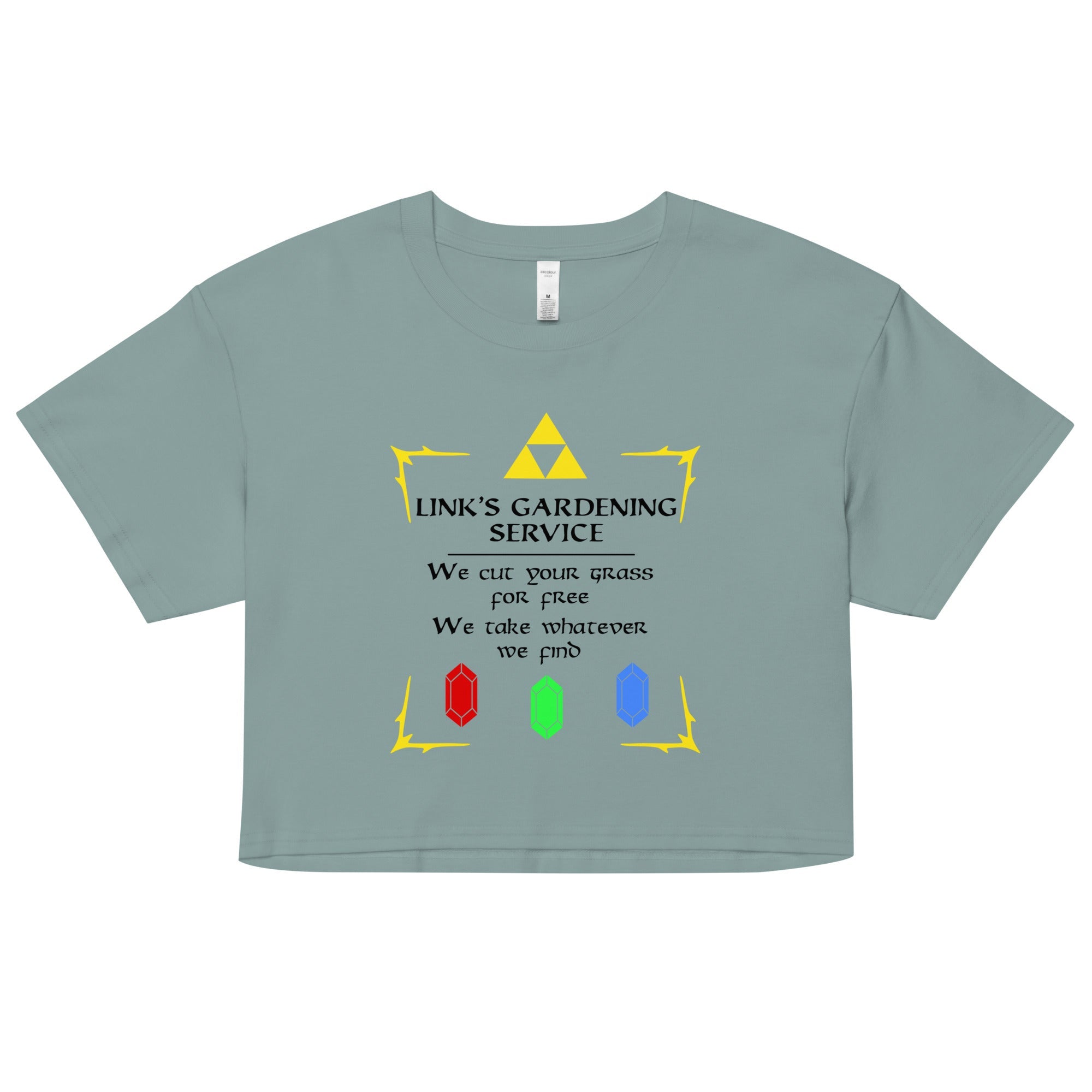 Link's Gardening Service Women's Crop Tee