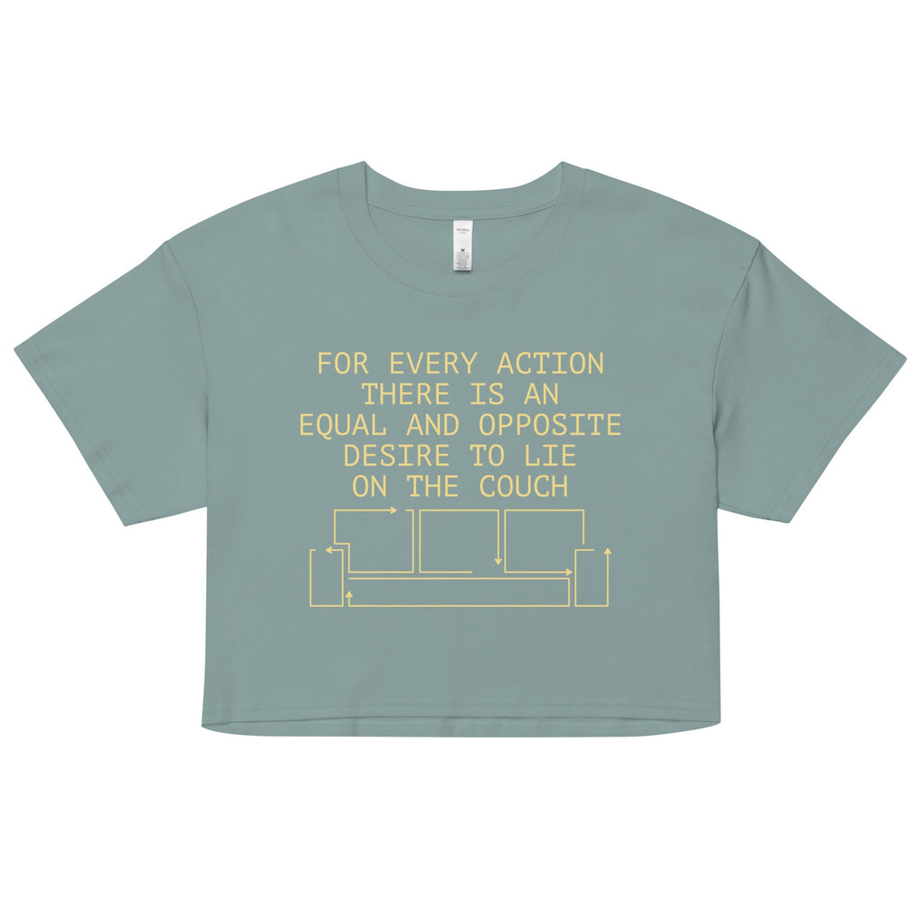 For Every Action There Is An Equal And Opposite Women's Crop Tee