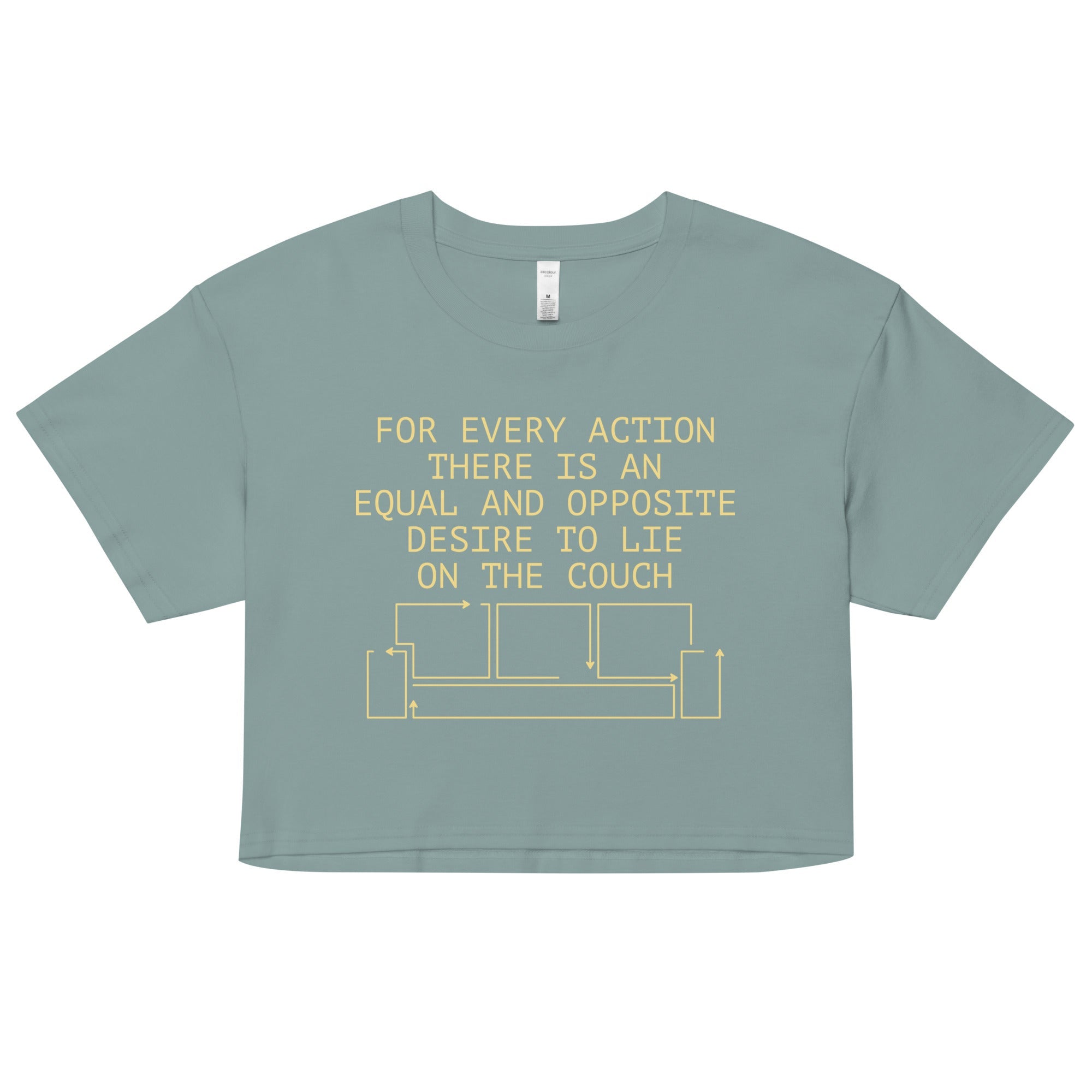 For Every Action There Is An Equal And Opposite Women's Crop Tee